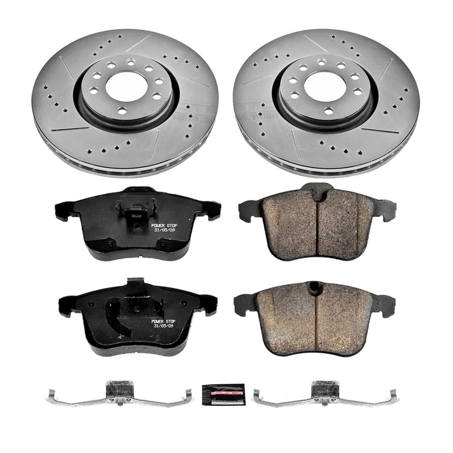 Power Stop - K5349 - Front - Disc Brake Pad and Rotor Kit image 1