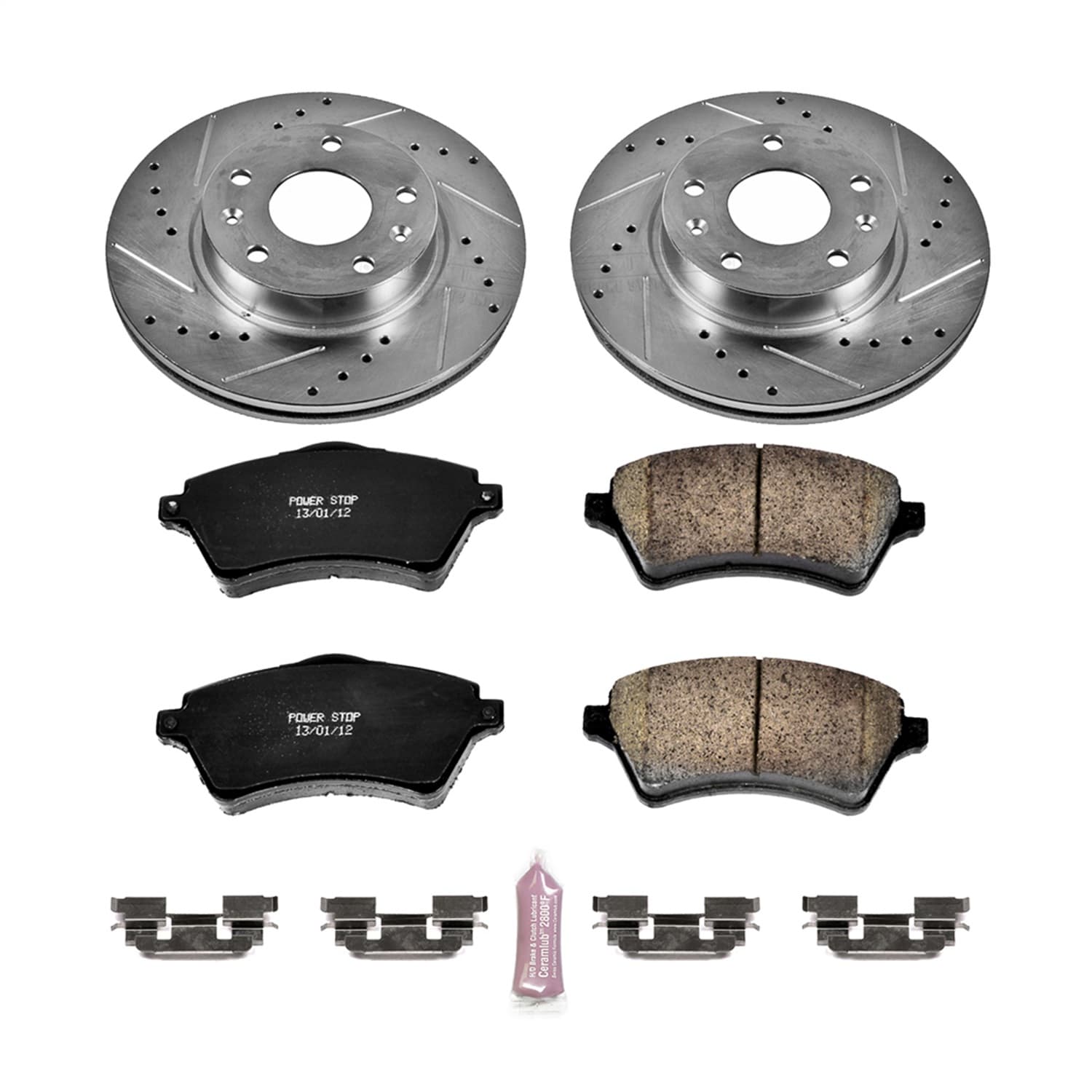 Power Stop - K5352 - Front - Disc Brake Pad and Rotor Kit image 1