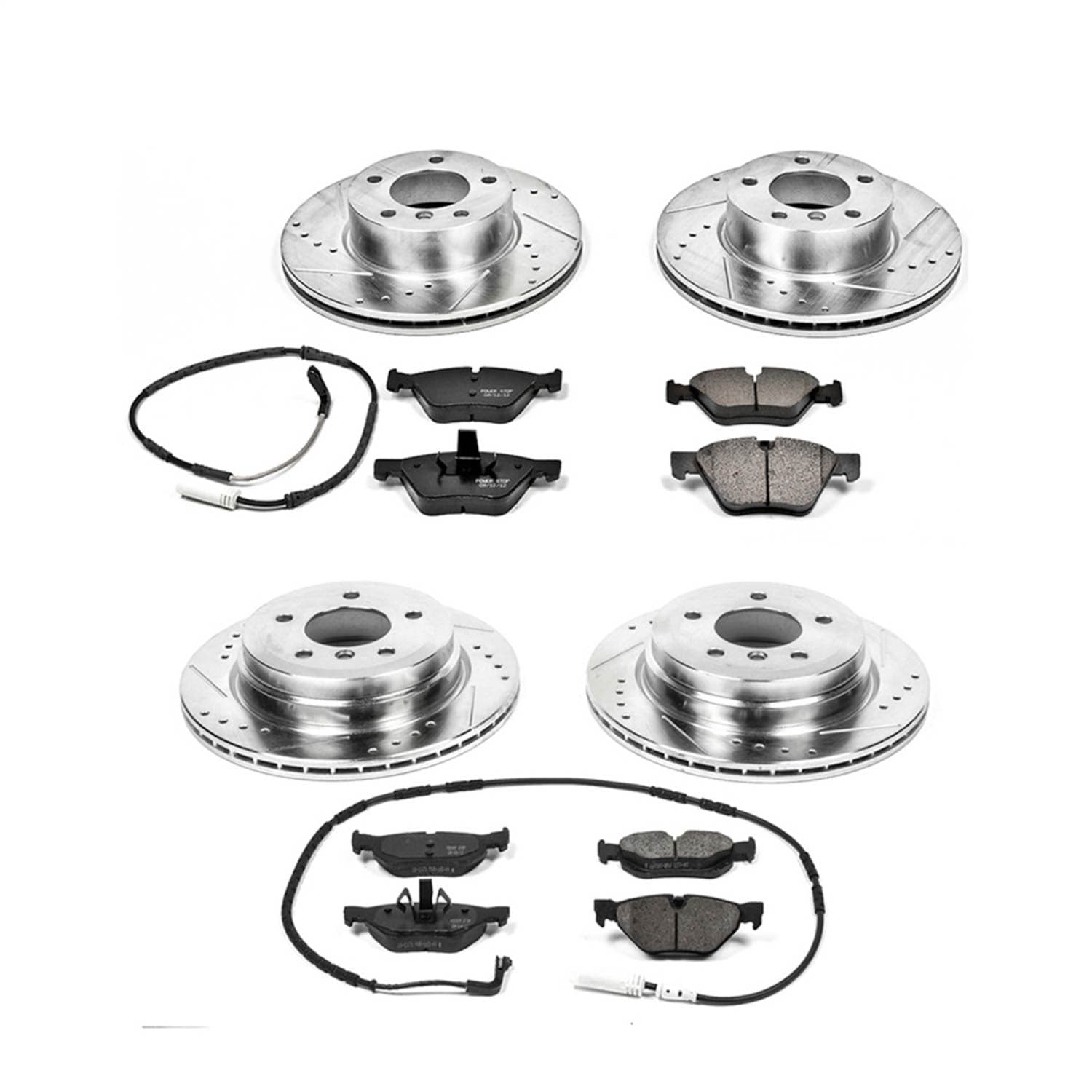Power Stop - K5357 - Front and Rear - Disc Brake Pad and Rotor Kit image 1