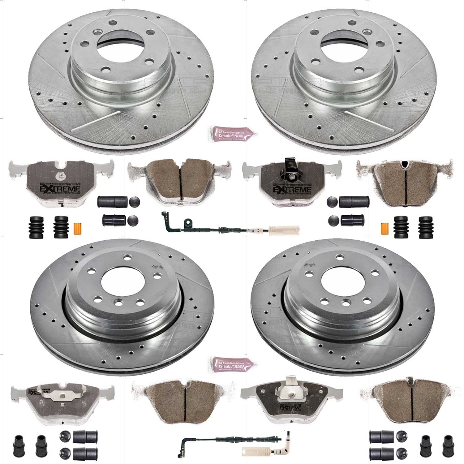 Power Stop - K5360-26 - Front and Rear - Disc Brake Pad and Rotor Kit image 1