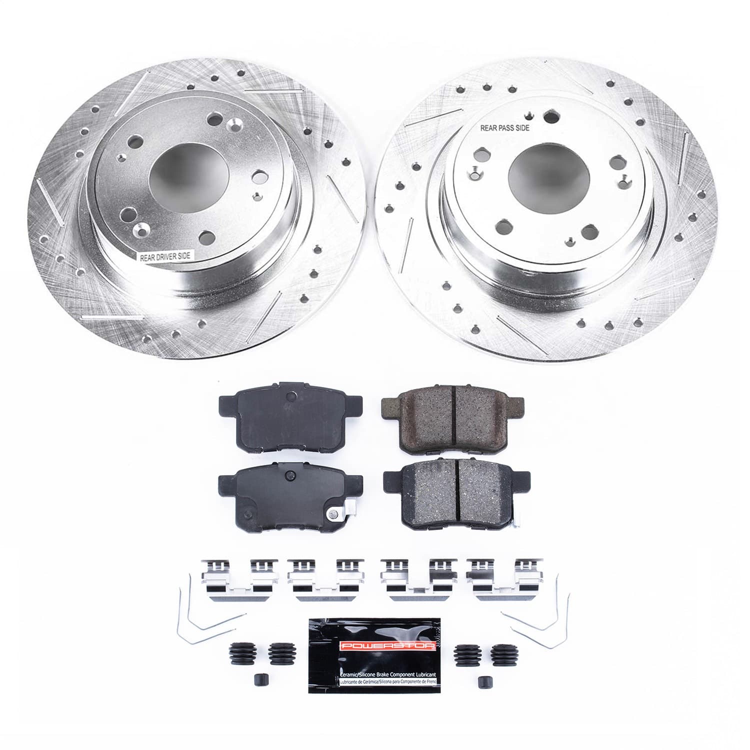 Power Stop - K5368 - Rear - Disc Brake Pad and Rotor Kit image 1