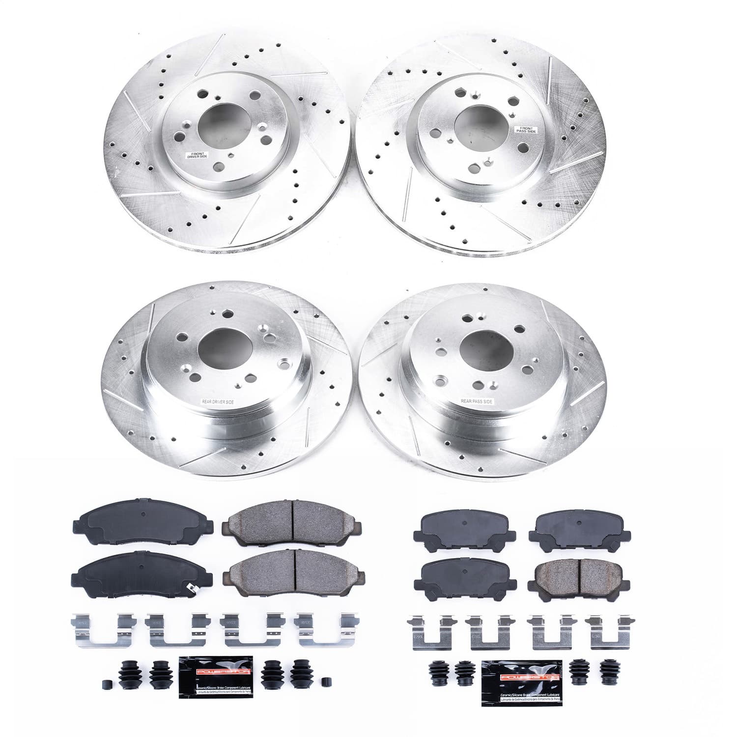 Power Stop - K5369 - Front and Rear - Disc Brake Pad and Rotor Kit image 1