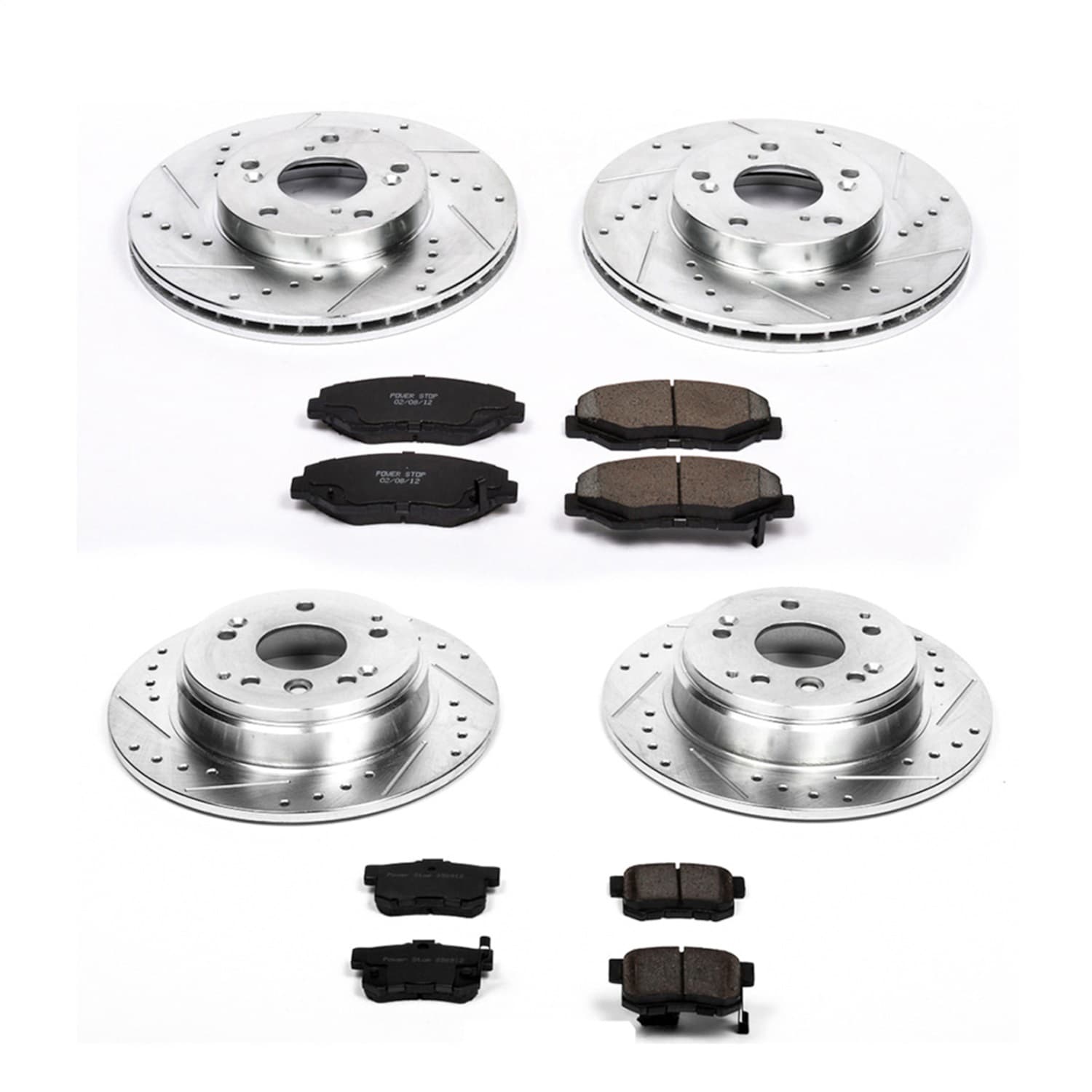 Power Stop - K5389 - Front and Rear - Disc Brake Pad and Rotor Kit image 1