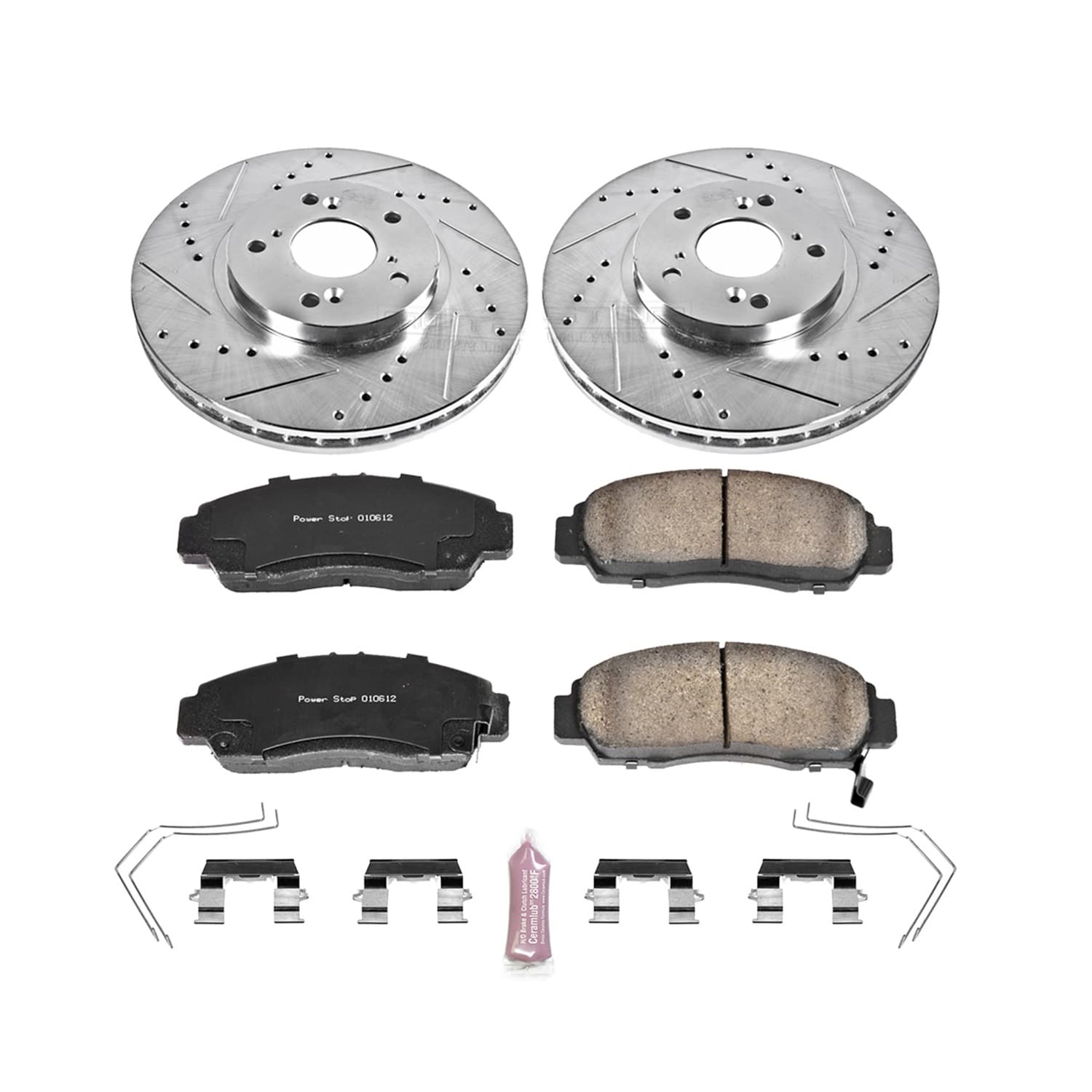 Power Stop - K5392 - Front - Disc Brake Pad and Rotor Kit image 1