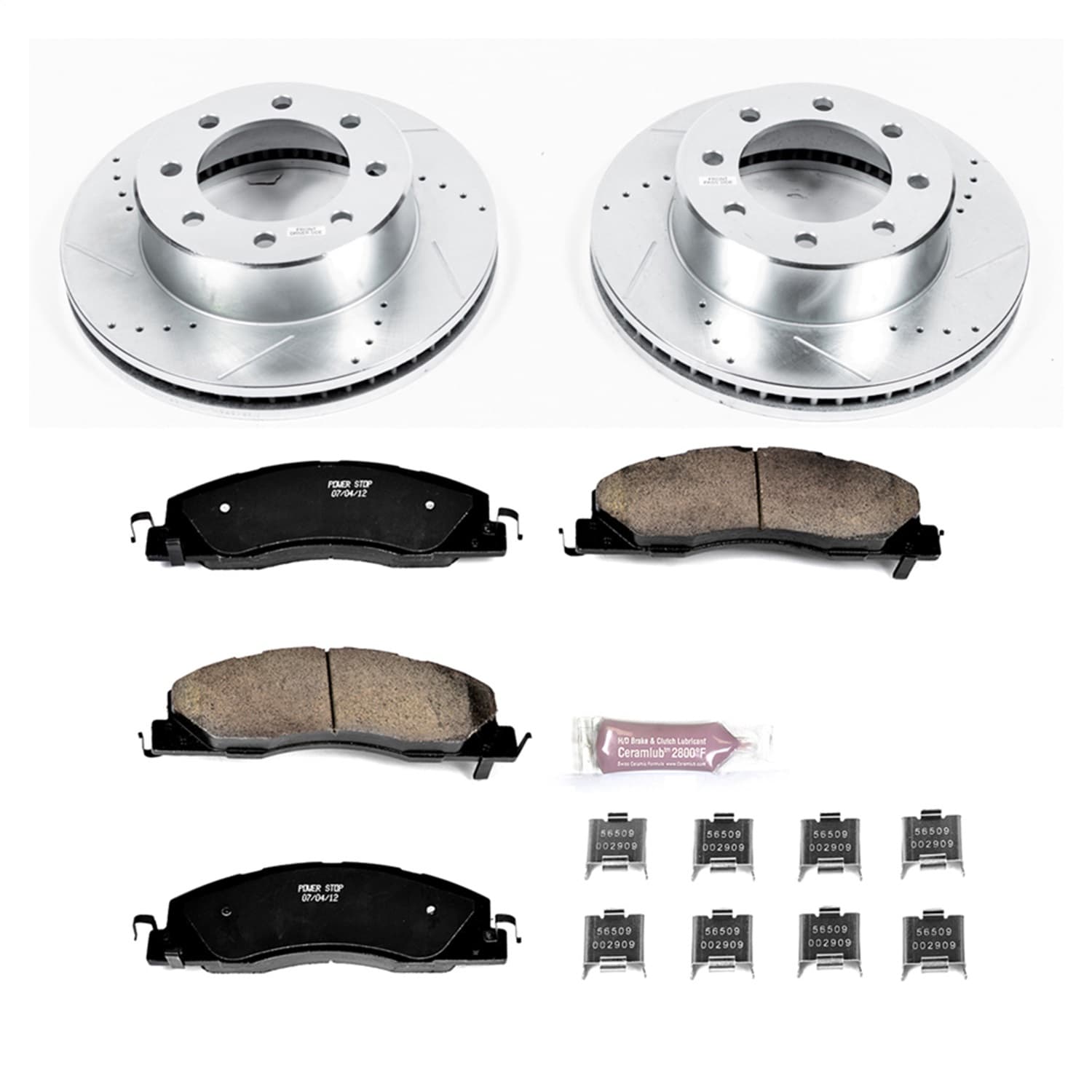 Power Stop - K5411 - Front - Disc Brake Pad and Rotor Kit image 1