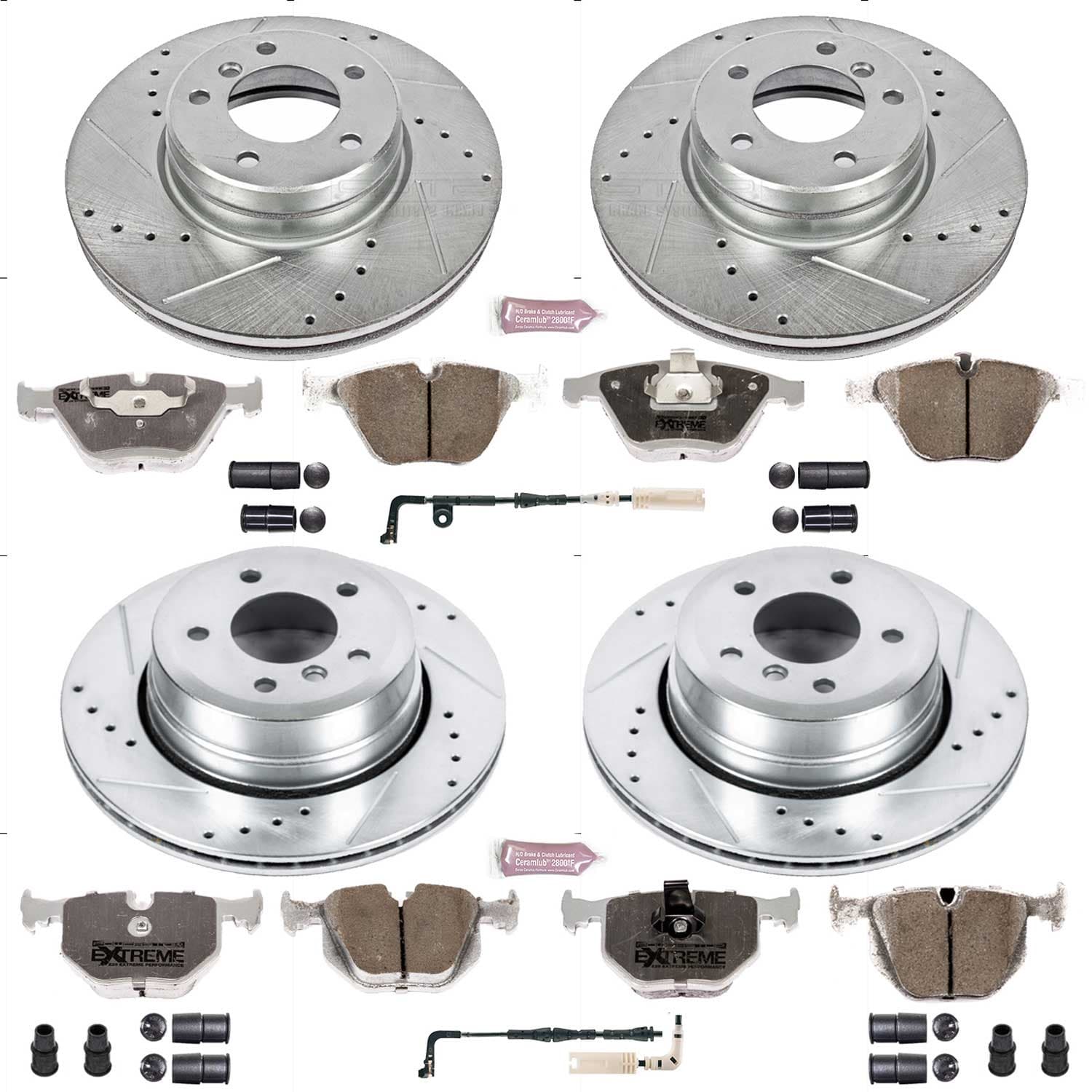 Power Stop - K5439-26 - Front and Rear - Disc Brake Pad and Rotor Kit image 1