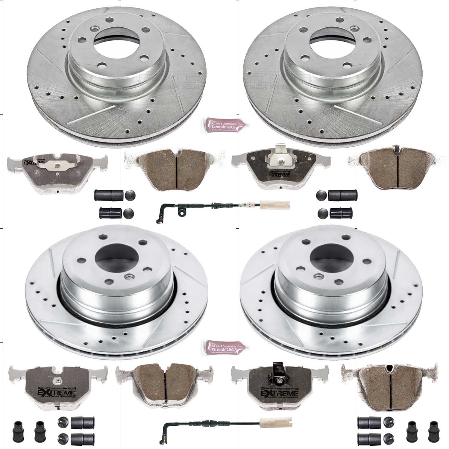 Power Stop - K5440-26 - Front and Rear - Disc Brake Pad and Rotor Kit image 1