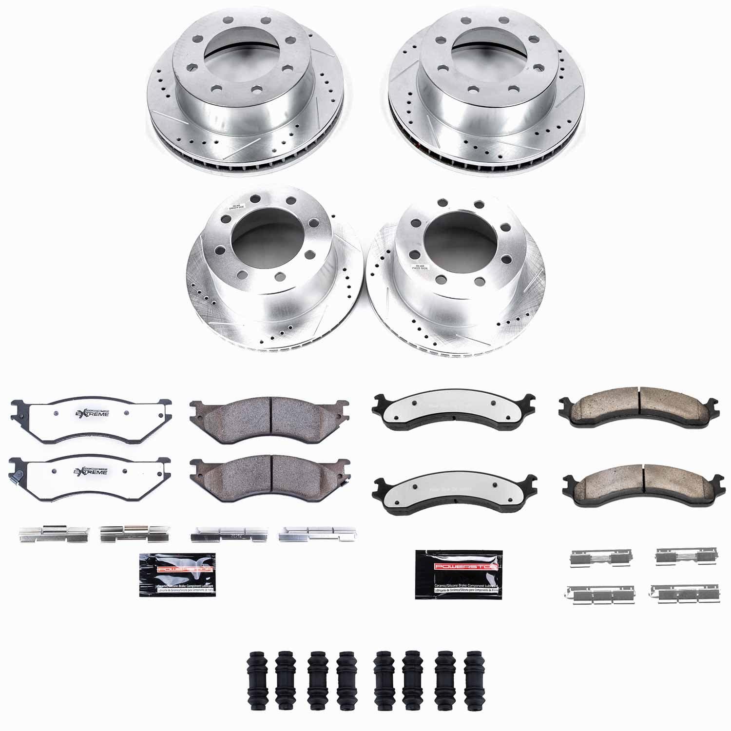 Power Stop - K5466-36 - Front and Rear - Disc Brake Pad and Rotor Kit image 1