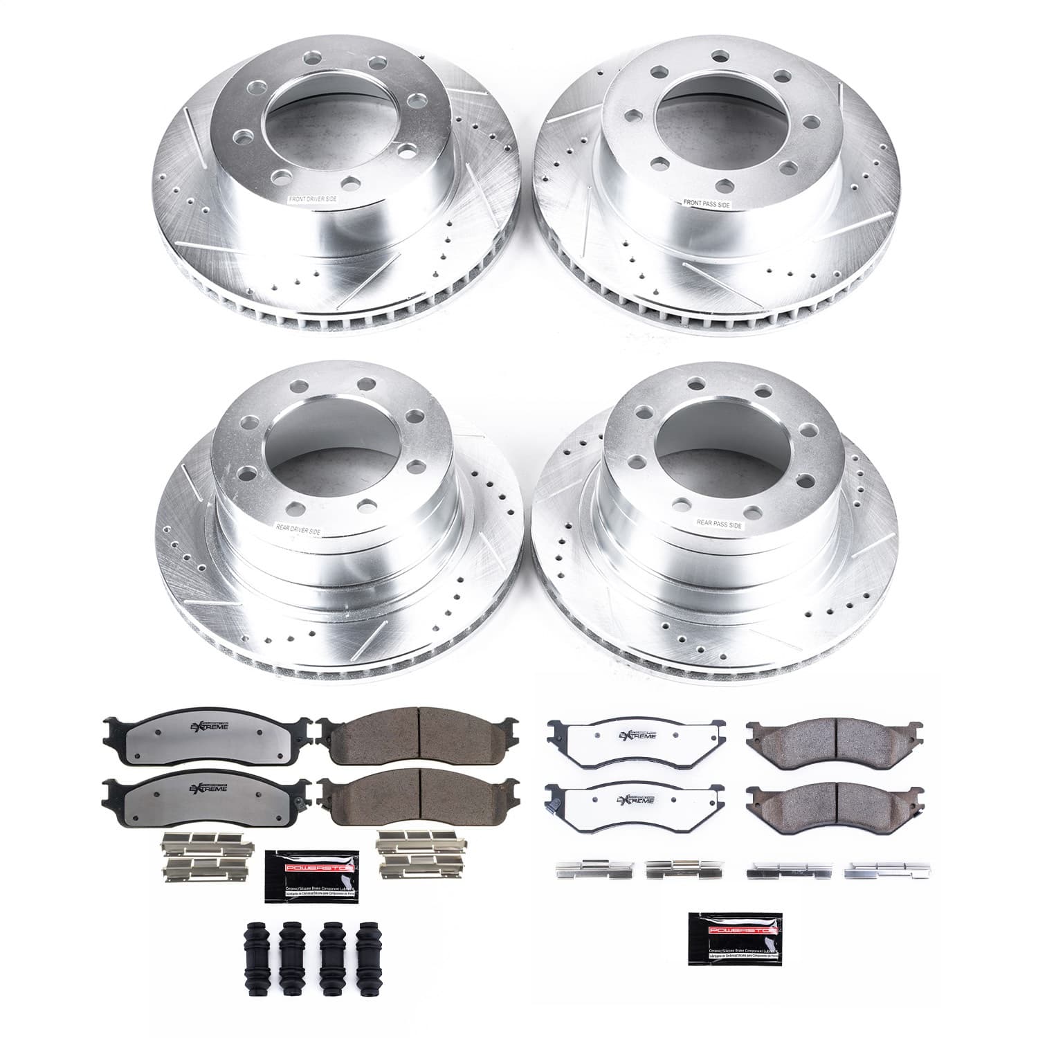 Power Stop - K5468-36 - Front and Rear - Disc Brake Pad and Rotor Kit image 1
