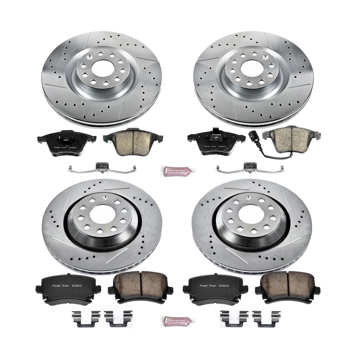Power Stop - K5471 - Front and Rear - Disc Brake Pad and Rotor Kit image 1