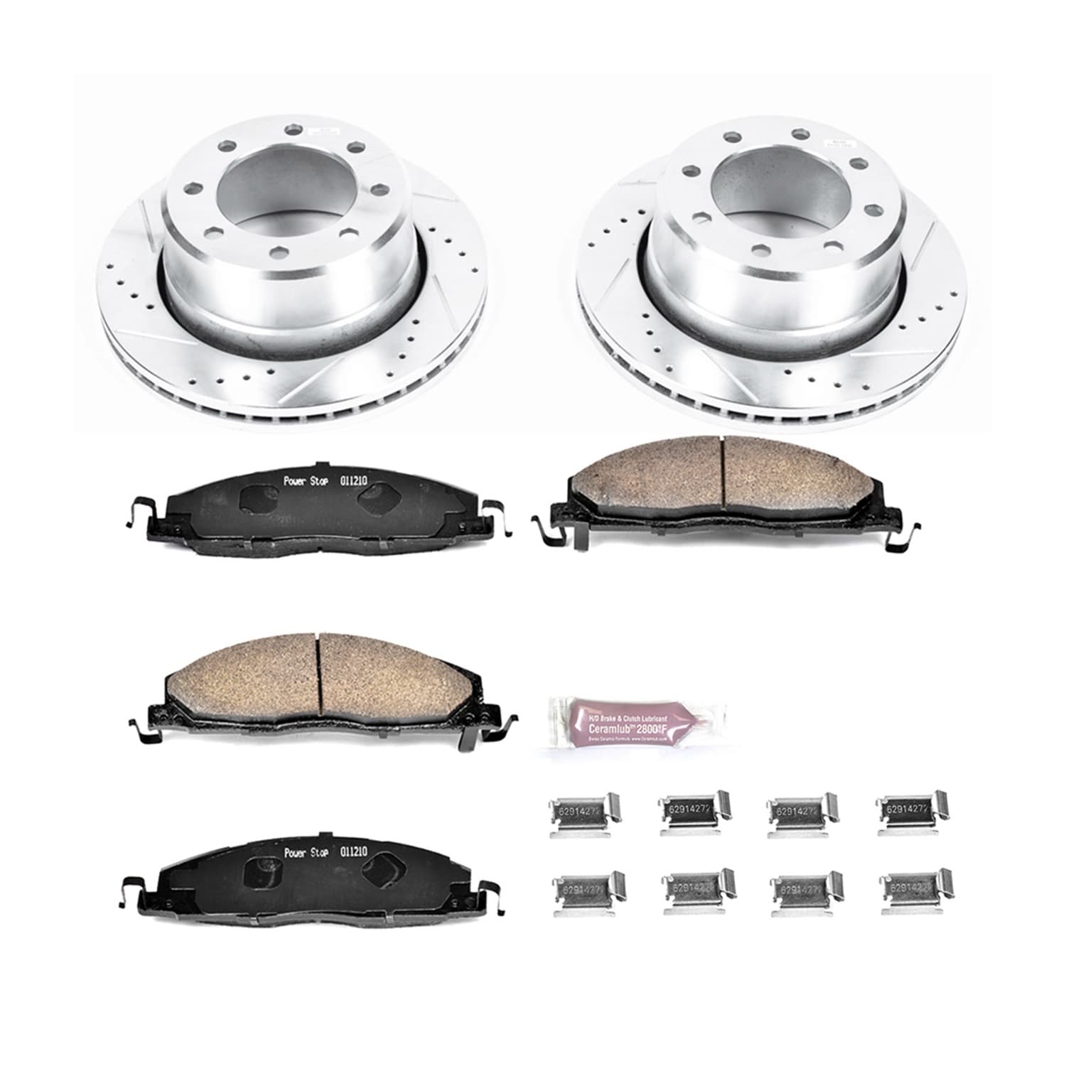 Power Stop - K5487 - Rear - Disc Brake Pad and Rotor Kit image 1