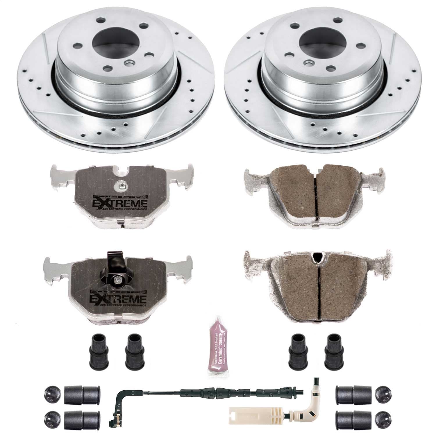 Power Stop - K5491-26 - Rear - Disc Brake Pad and Rotor Kit image 1