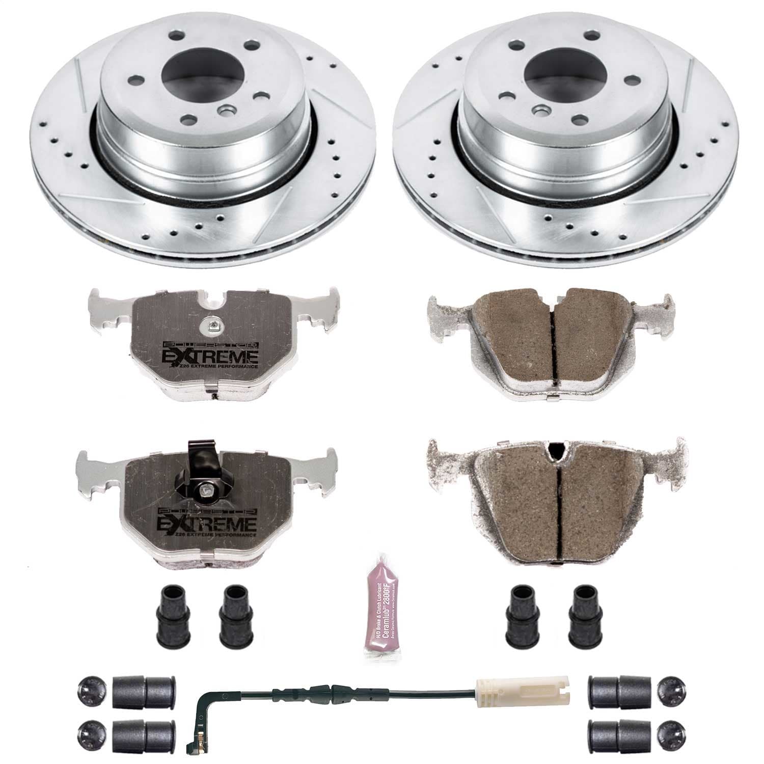 Power Stop - K5492-26 - Rear - Disc Brake Pad and Rotor Kit image 1
