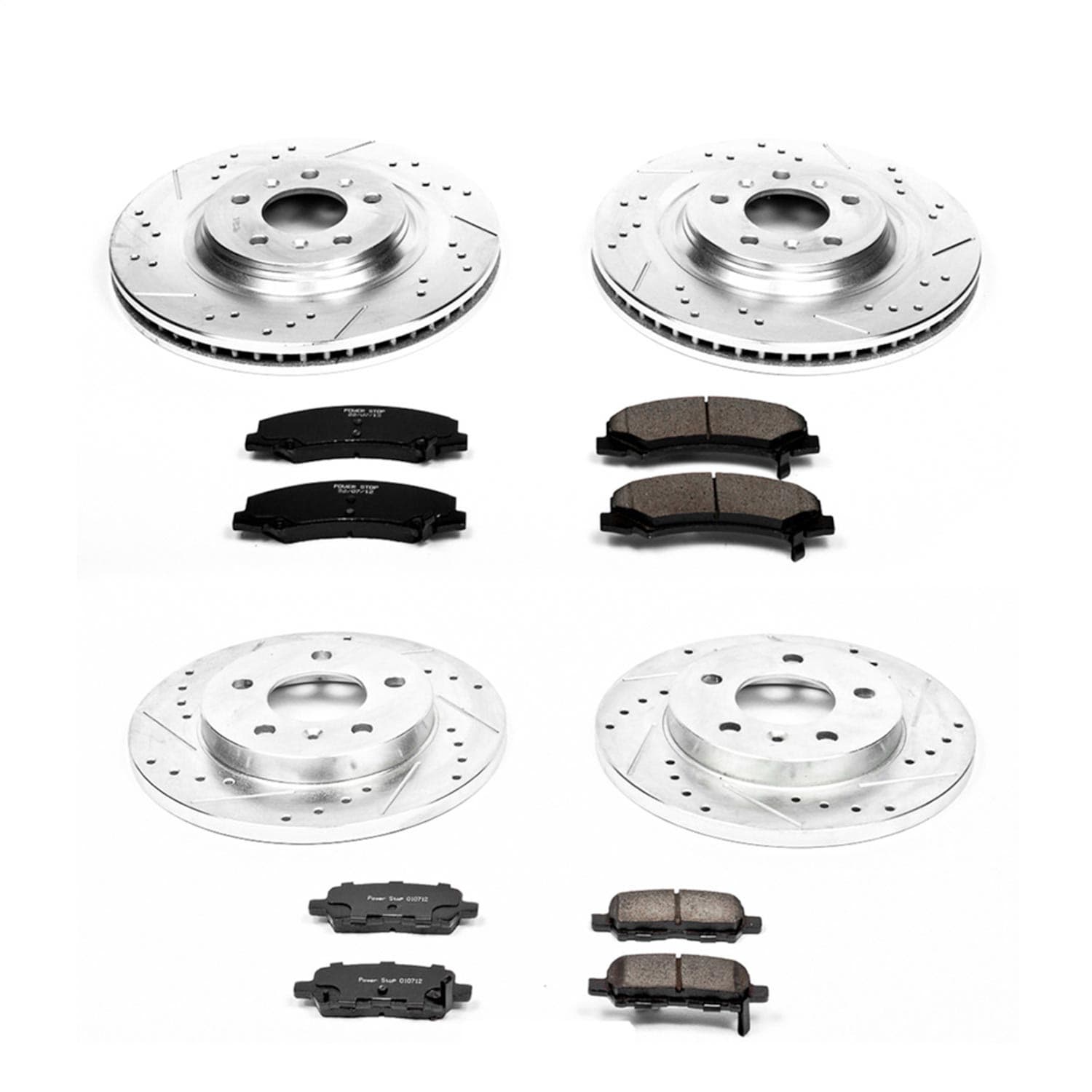 Power Stop - K5514 - Front and Rear - Disc Brake Pad and Rotor Kit image 1