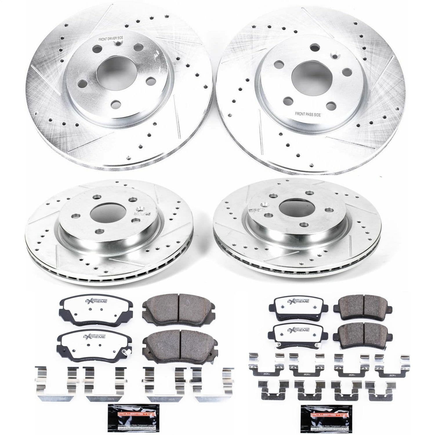 Power Stop - K5515-26 - Front and Rear - Disc Brake Pad and Rotor Kit image 1