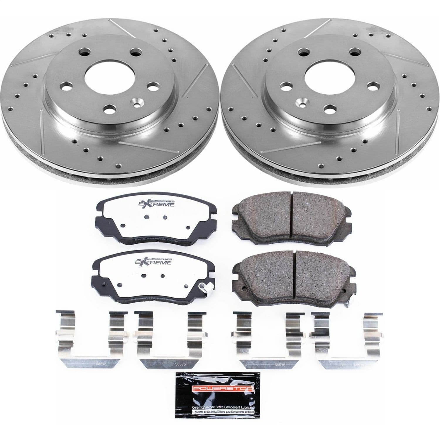 Power Stop - K5522-26 - Front - Disc Brake Pad and Rotor Kit image 1