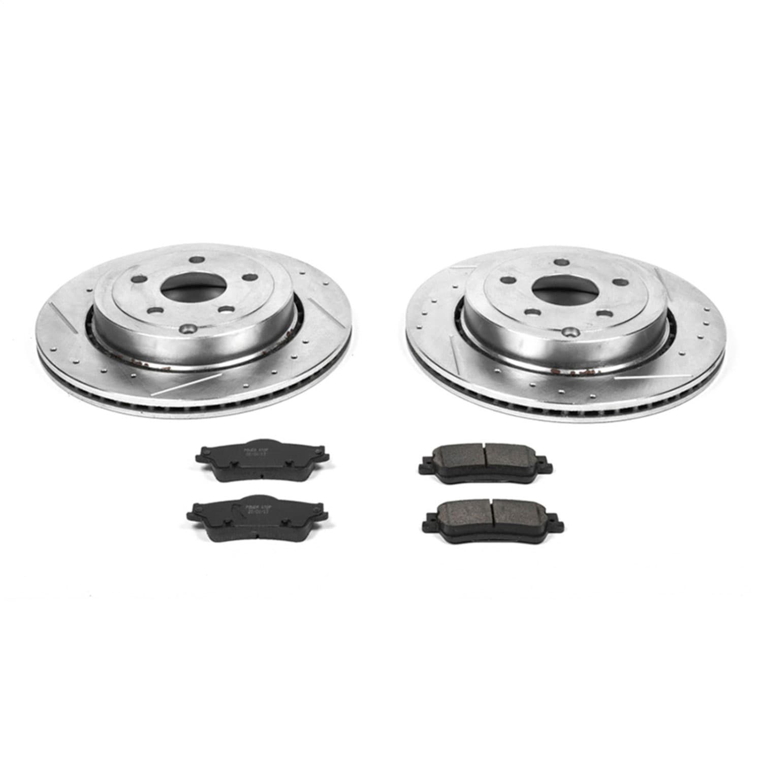 Power Stop - K5528 - Rear - Disc Brake Pad and Rotor Kit image 1