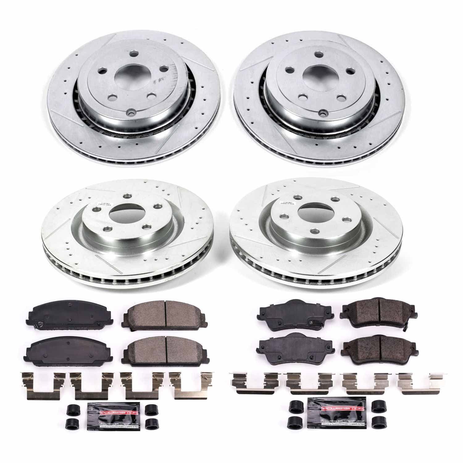 Power Stop - K5530 - Front and Rear - Disc Brake Pad and Rotor Kit image 1