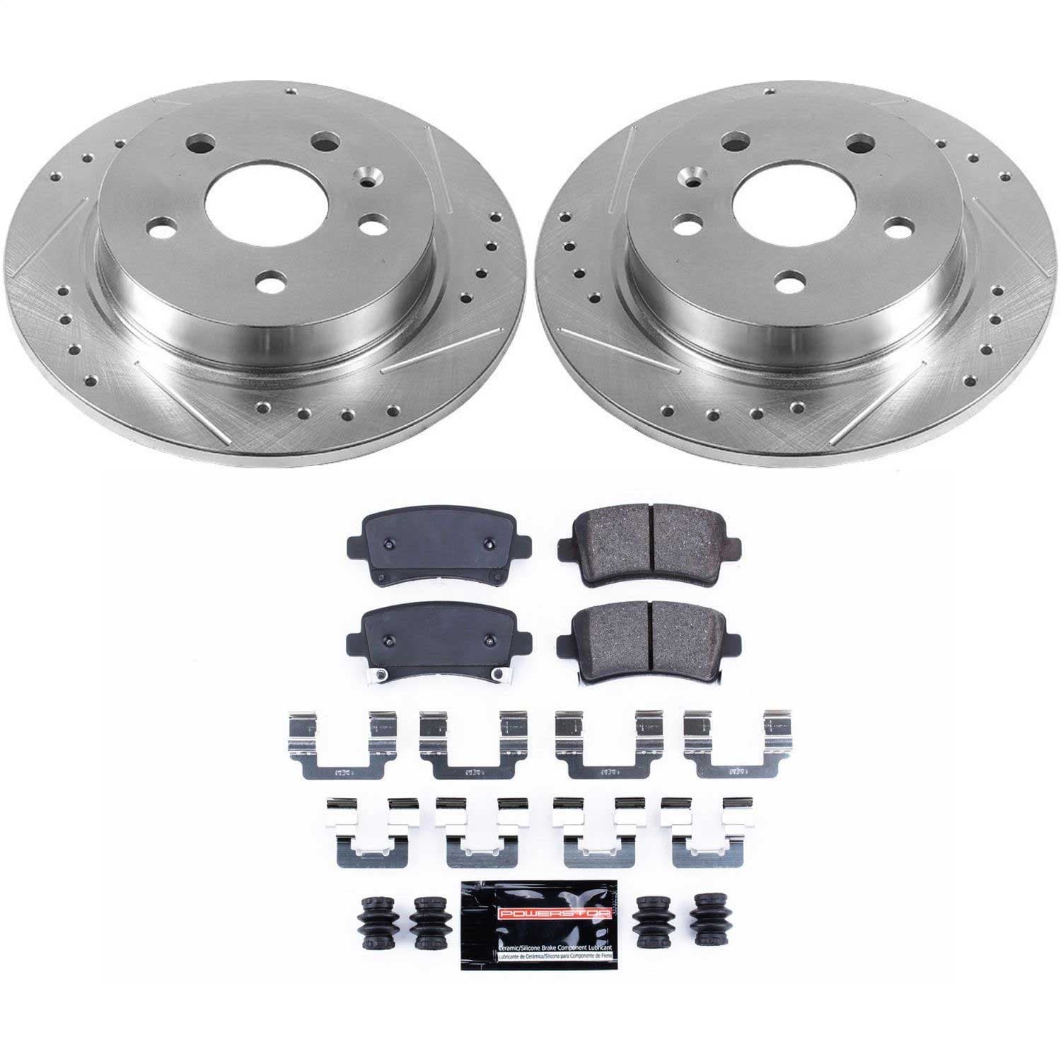 Power Stop - K5531 - Rear - Disc Brake Pad and Rotor Kit image 1