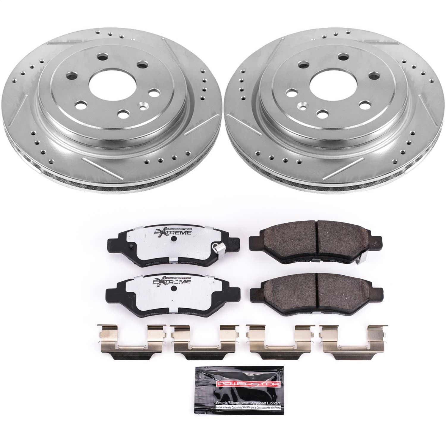 Power Stop - K5543-26 - Rear - Disc Brake Pad and Rotor Kit image 1