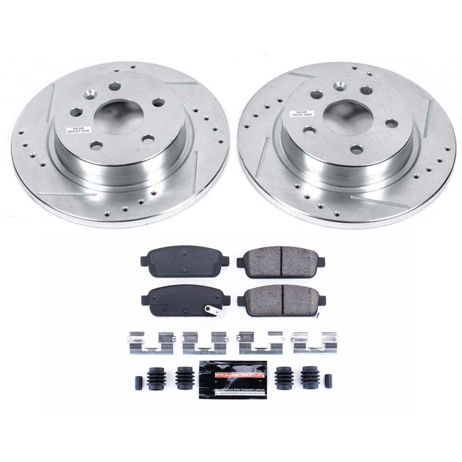 Power Stop - K5544 - Rear - Disc Brake Pad and Rotor Kit image 1