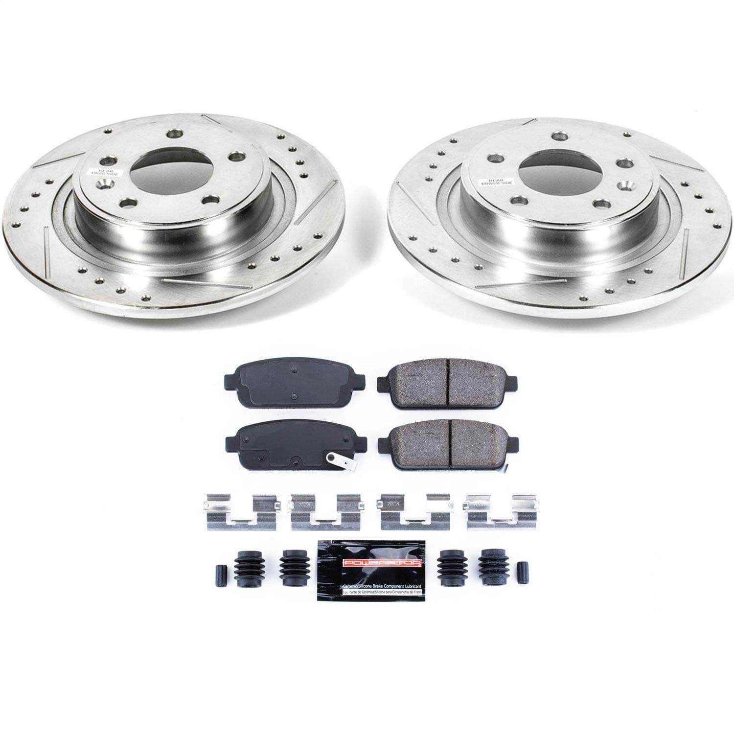 Power Stop - K5552 - Rear - Disc Brake Pad and Rotor Kit image 1