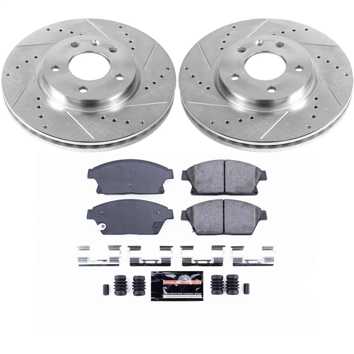 Power Stop - K5554 - Front - Disc Brake Pad and Rotor Kit image 1
