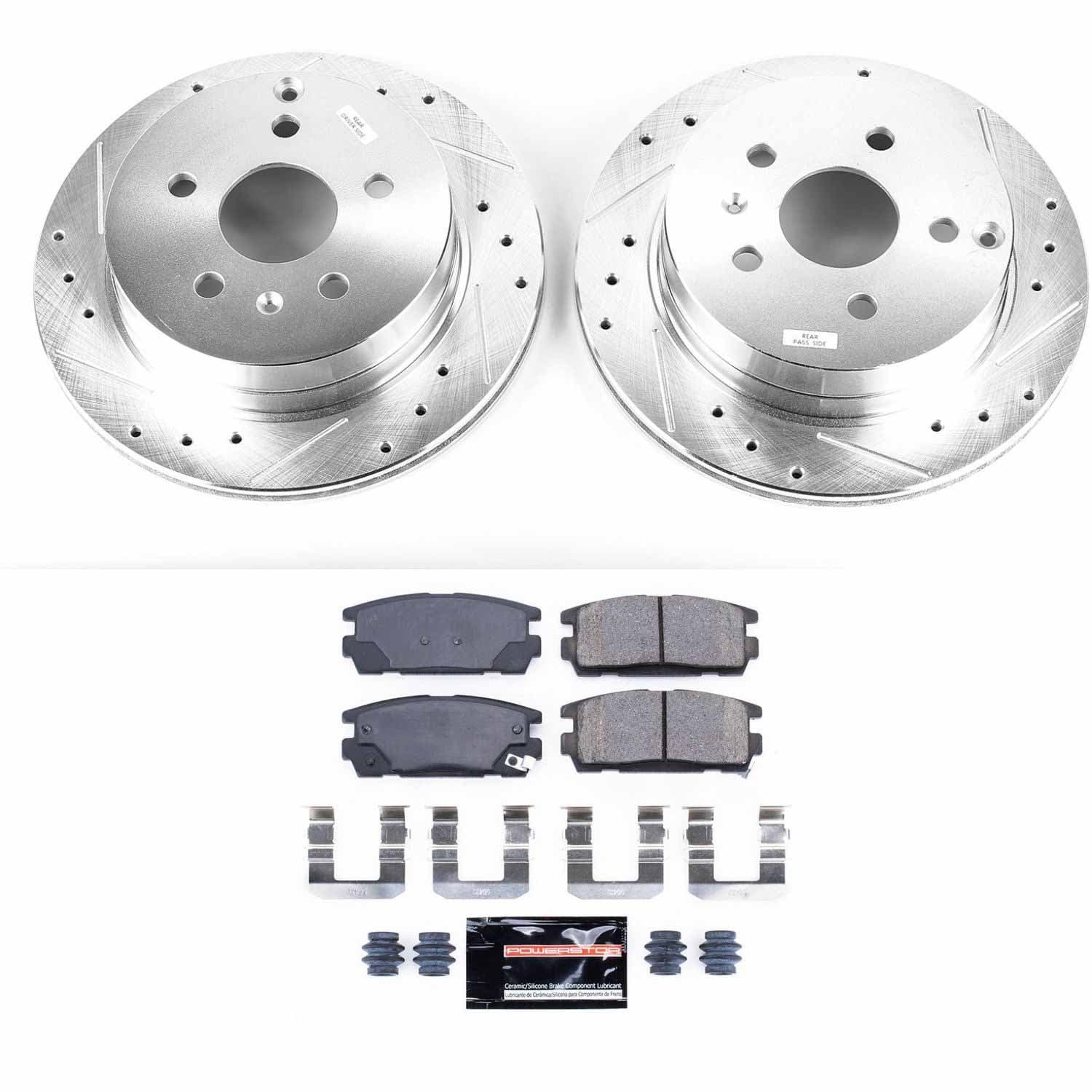 Power Stop - K5558 - Rear - Disc Brake Pad and Rotor Kit image 1