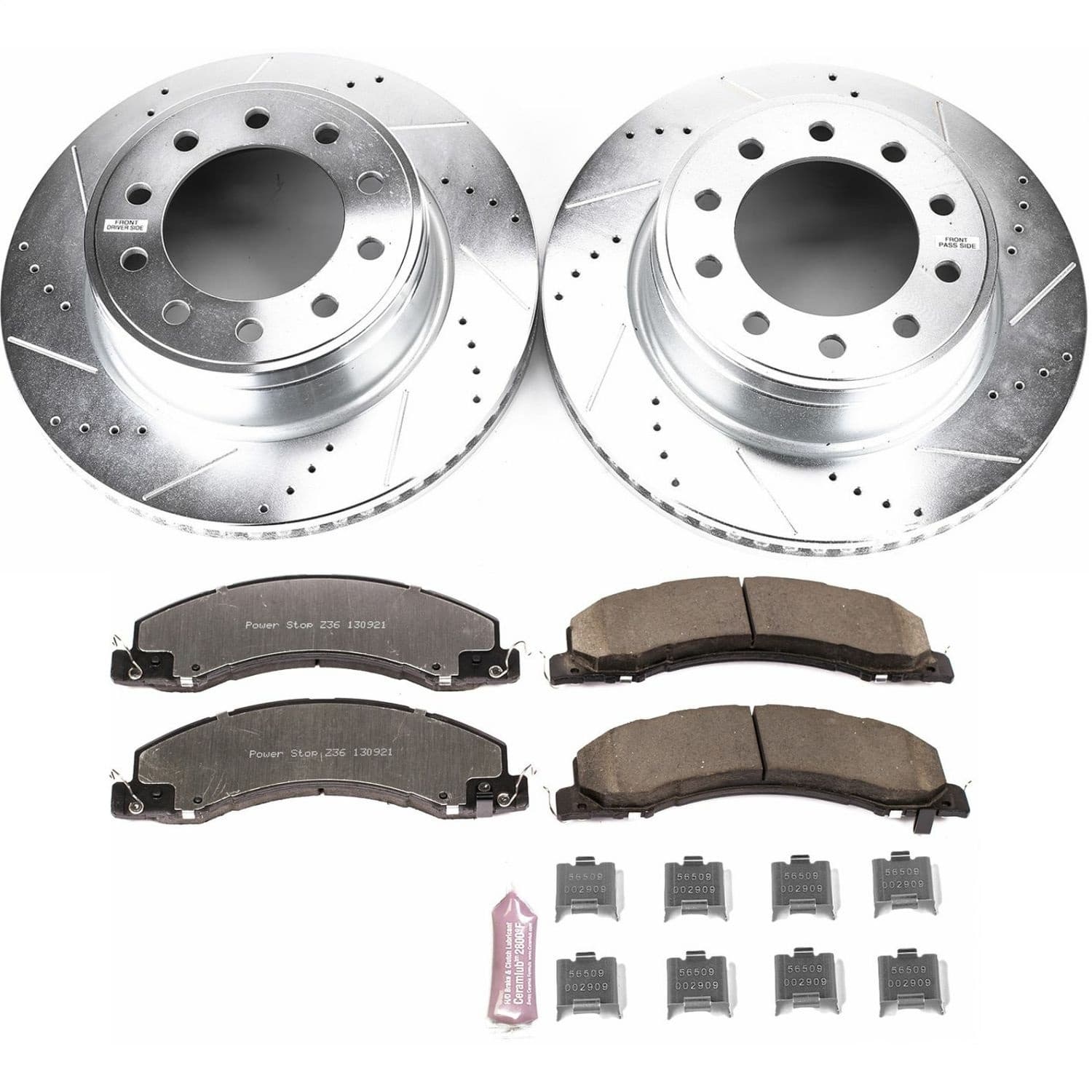 Power Stop - K5567-36 - Front - Disc Brake Pad and Rotor Kit image 1