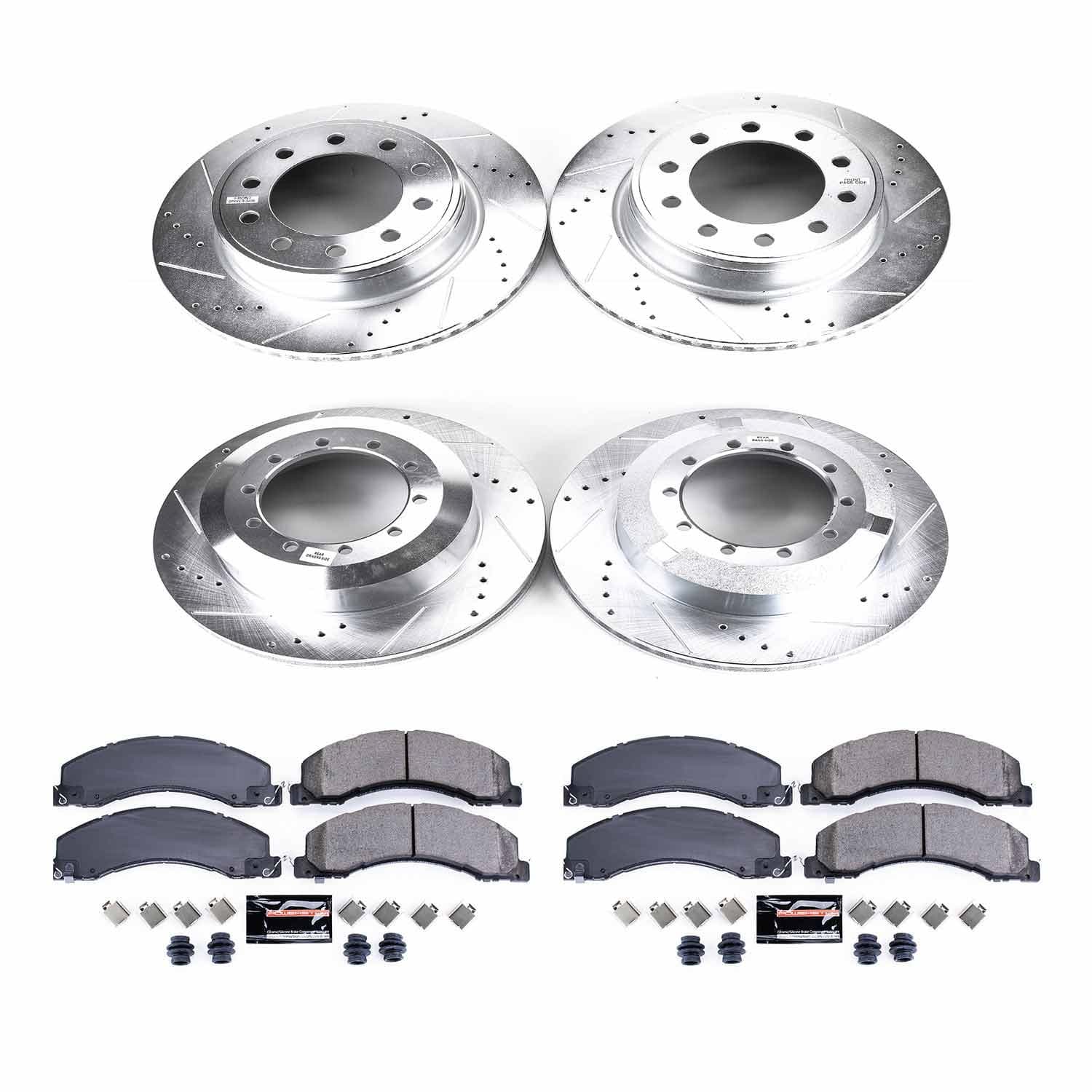 Power Stop - K5568 - Front and Rear - Disc Brake Pad and Rotor Kit image 1