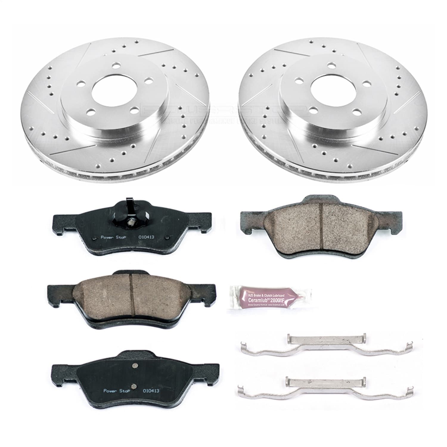 Power Stop - K5571 - Front - Disc Brake Pad and Rotor Kit image 1
