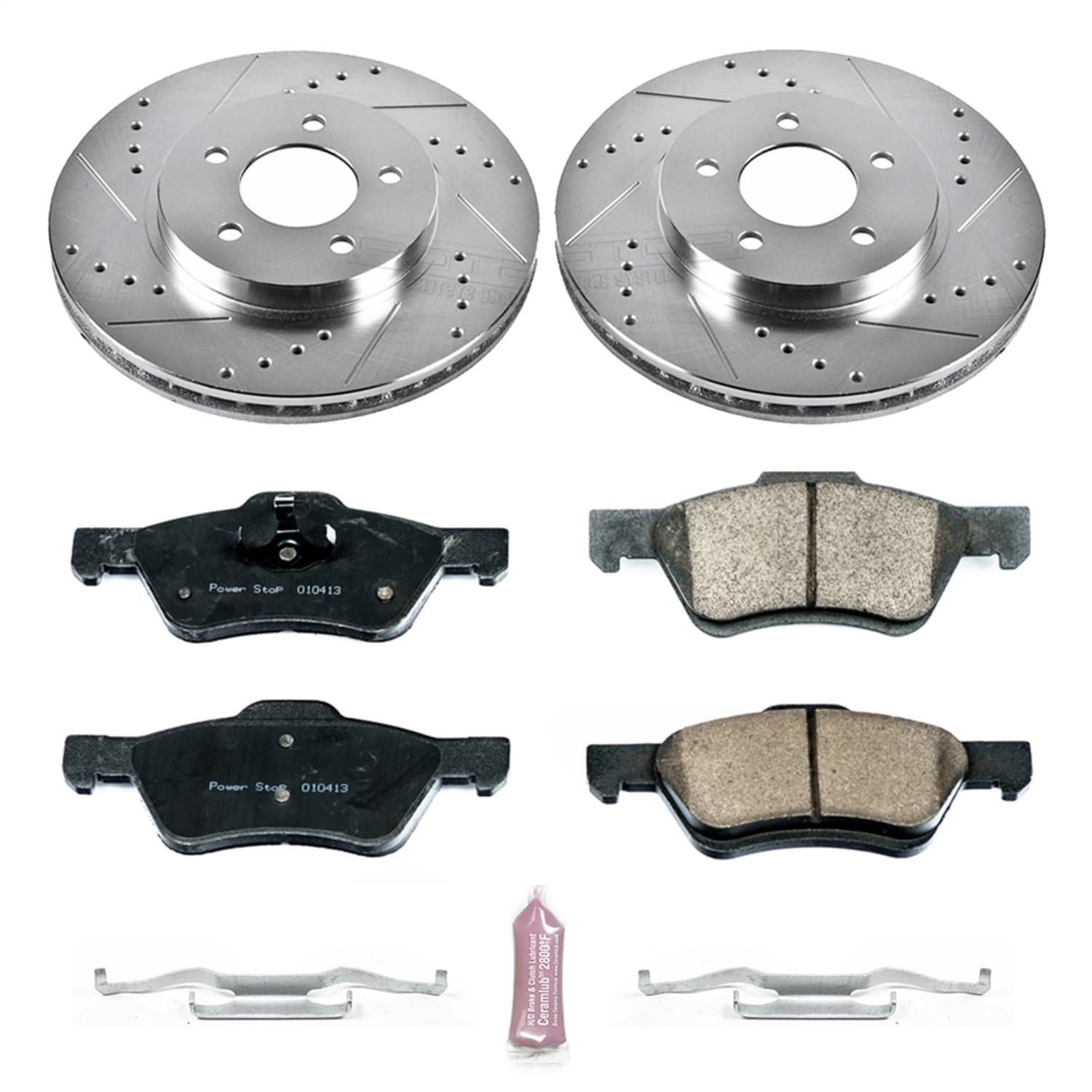 Power Stop - K5572 - Front - Disc Brake Pad and Rotor Kit image 1