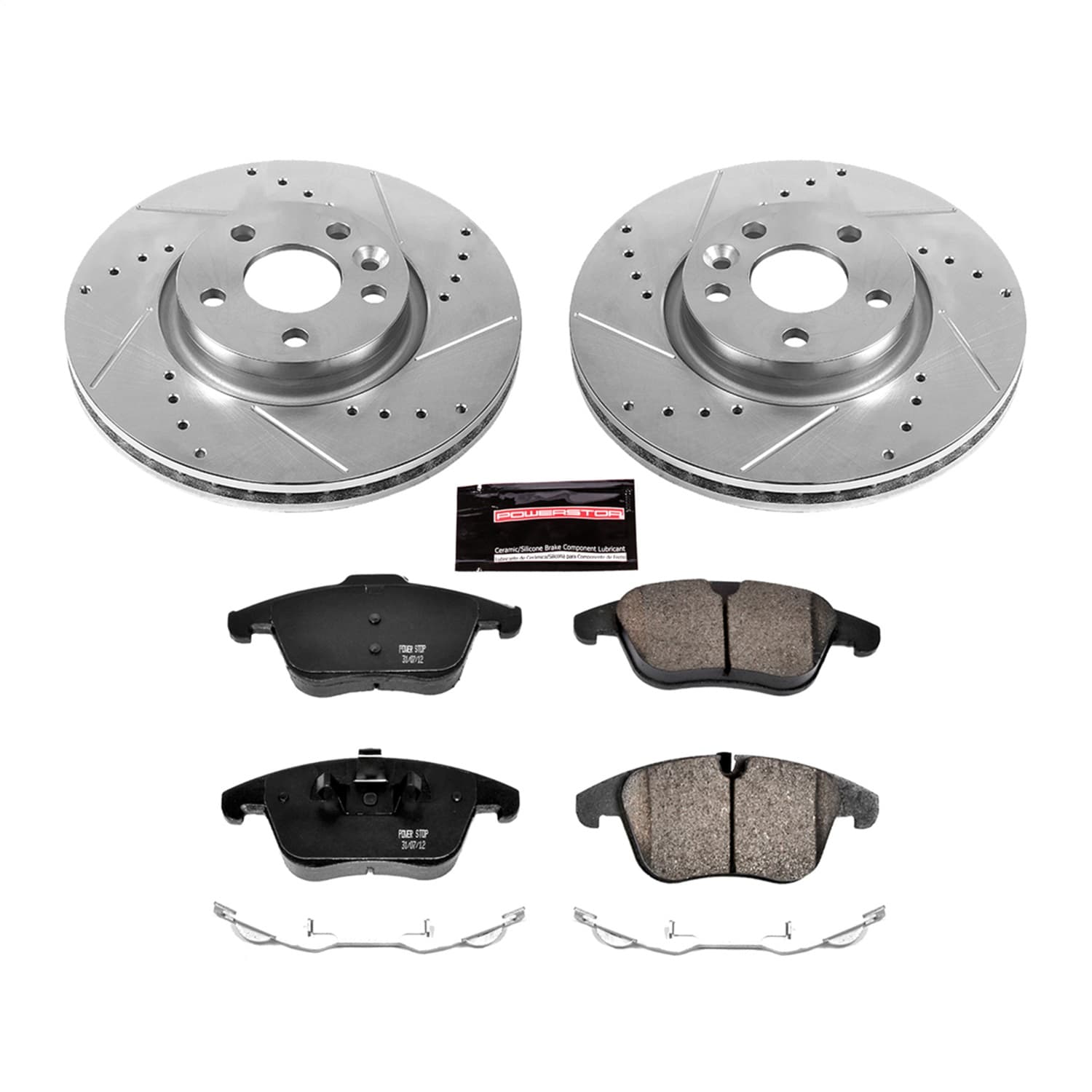 Power Stop - K5608 - Front - Disc Brake Pad and Rotor Kit image 1