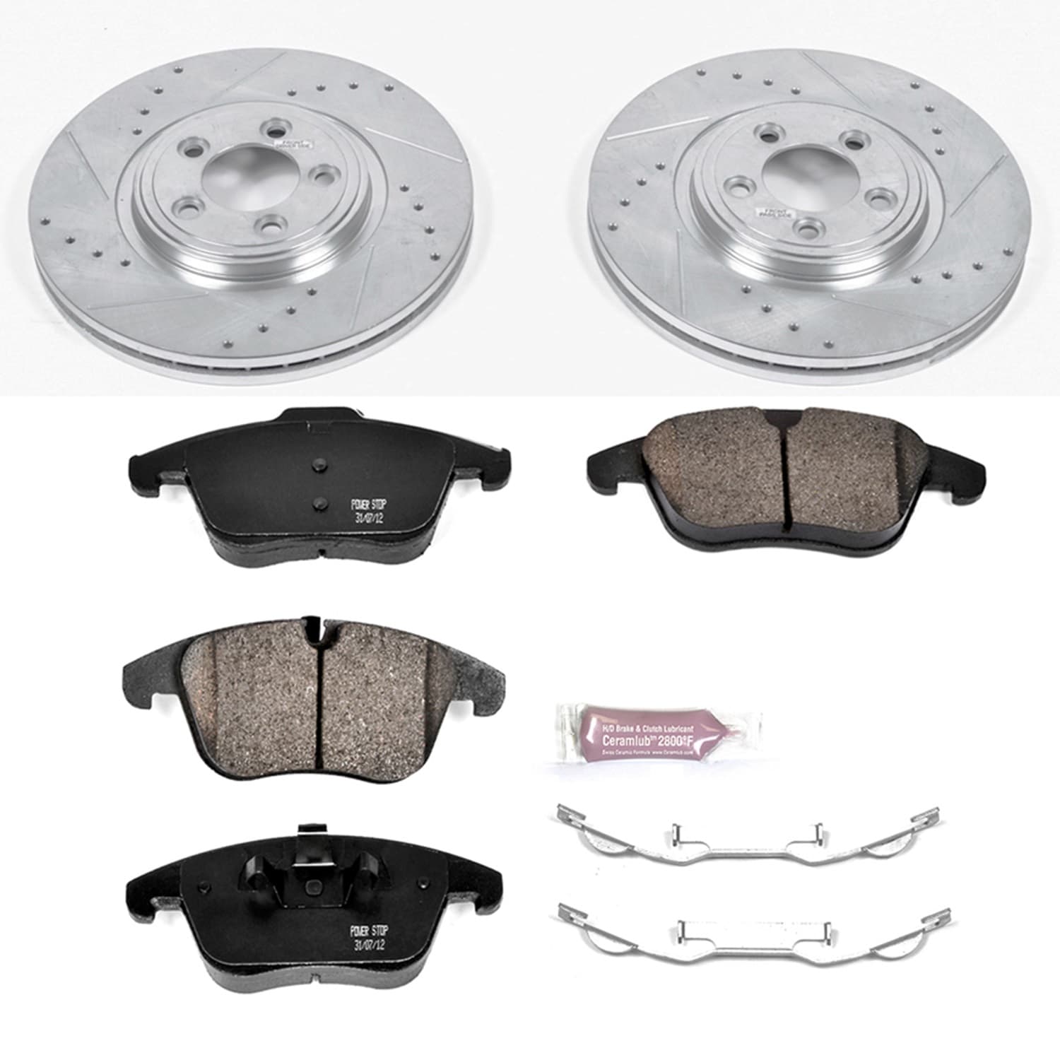 Power Stop - K5636 - Front - Disc Brake Pad and Rotor Kit image 1