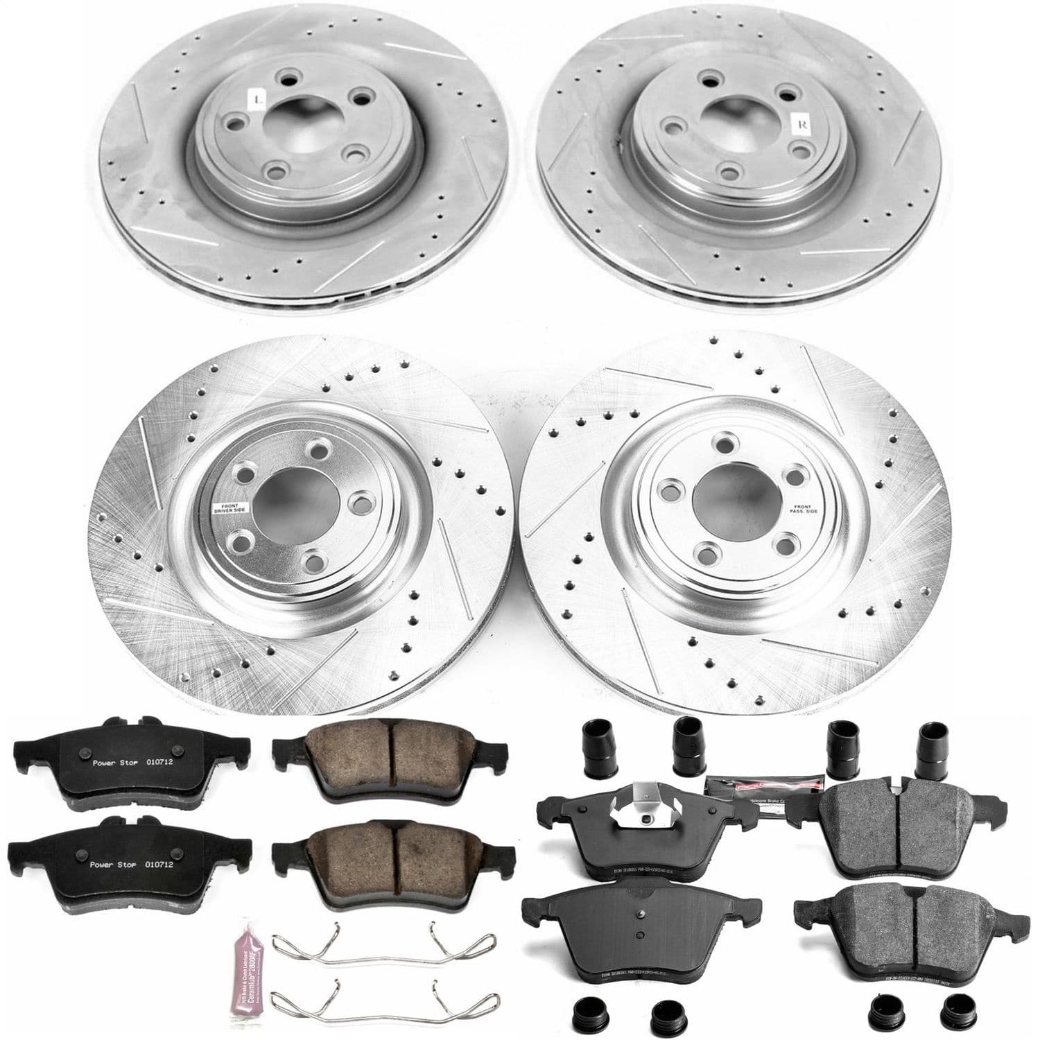 Power Stop - K5639 - Front and Rear - Disc Brake Pad and Rotor Kit image 1
