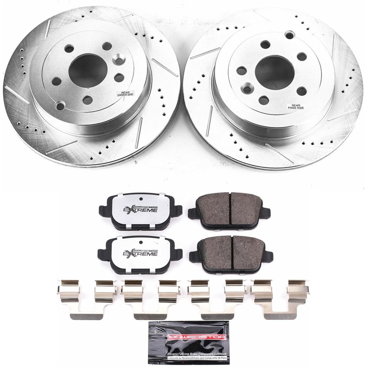 Power Stop - K5653-36 - Rear - Disc Brake Pad and Rotor Kit image 1