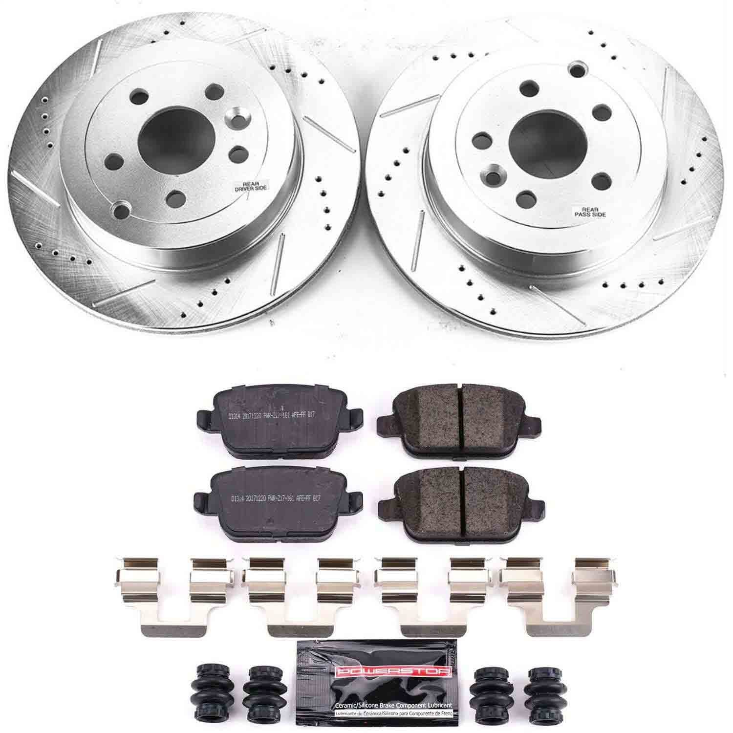 Power Stop - K5653 - Rear - Disc Brake Pad and Rotor Kit image 1