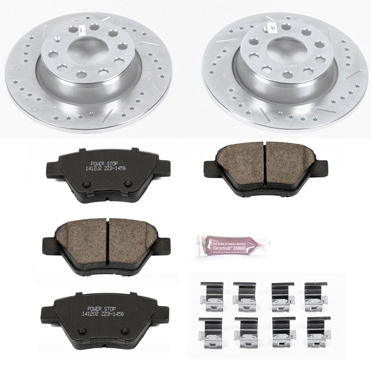 Power Stop - K5667 - Rear - Disc Brake Pad and Rotor Kit image 1
