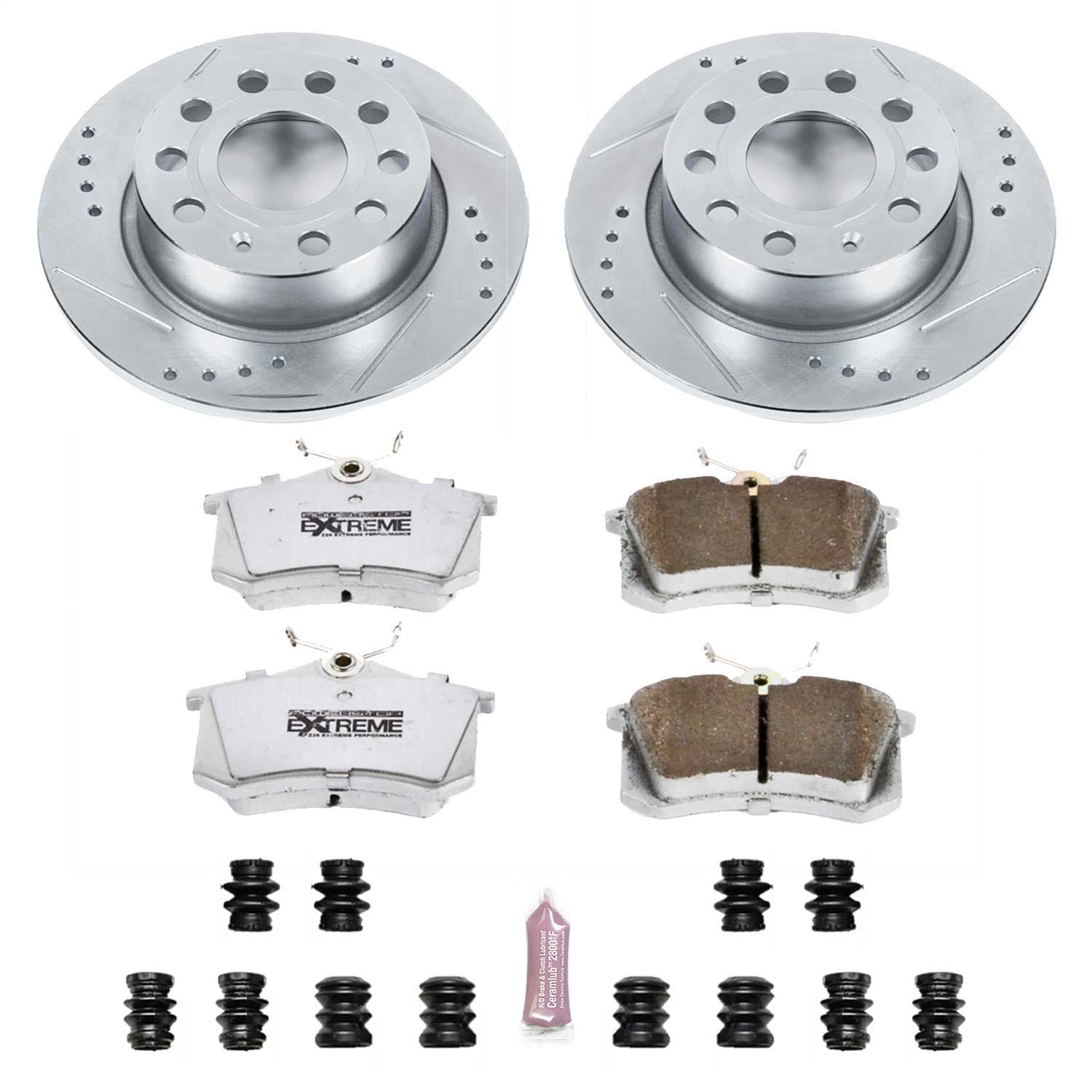 Power Stop - K5671-26 - Rear - Disc Brake Pad and Rotor Kit image 1