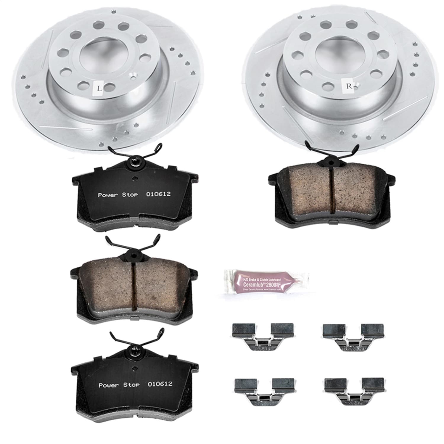Power Stop - K5671 - Rear - Disc Brake Pad and Rotor Kit image 1