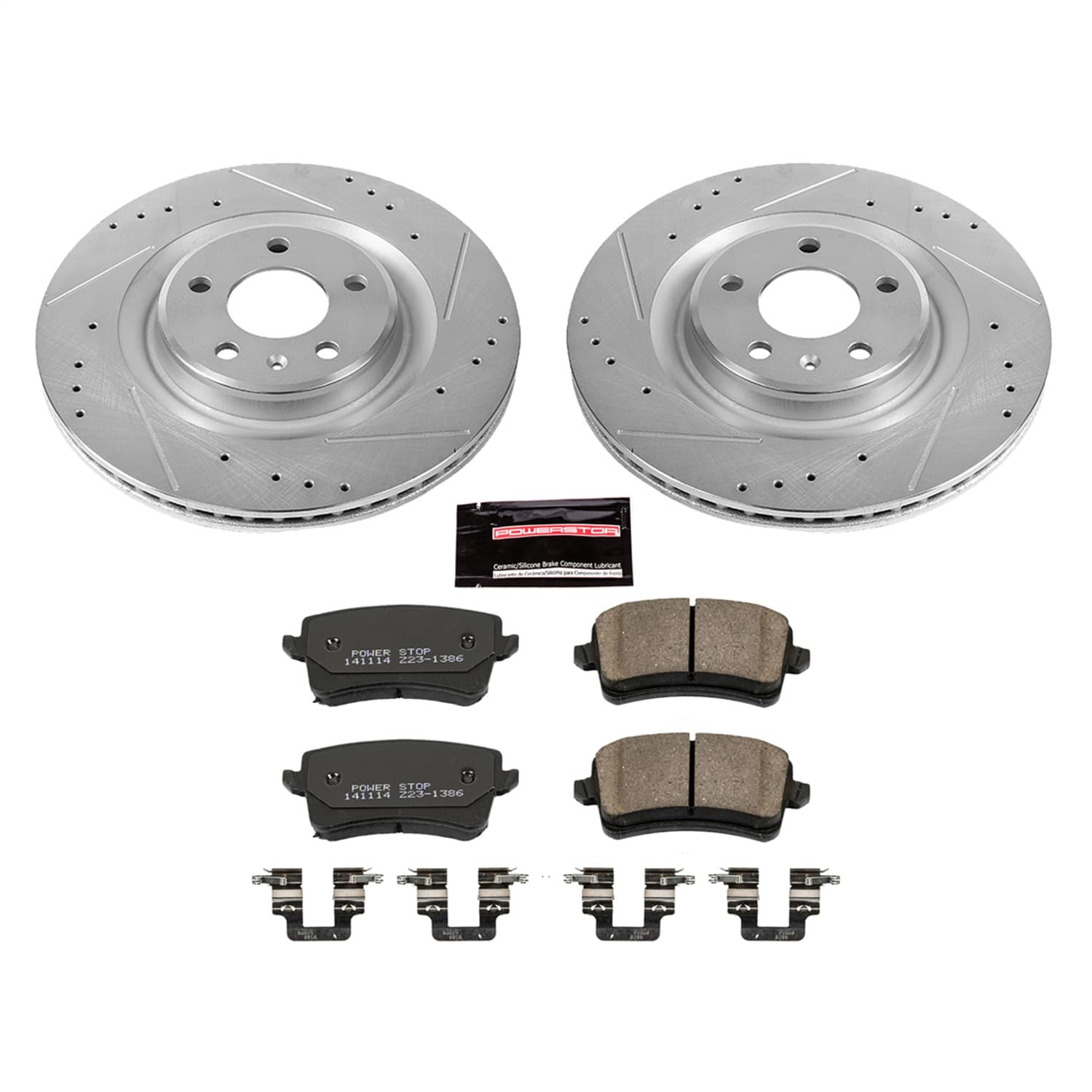 Power Stop - K5678 - Rear - Disc Brake Pad and Rotor Kit image 1