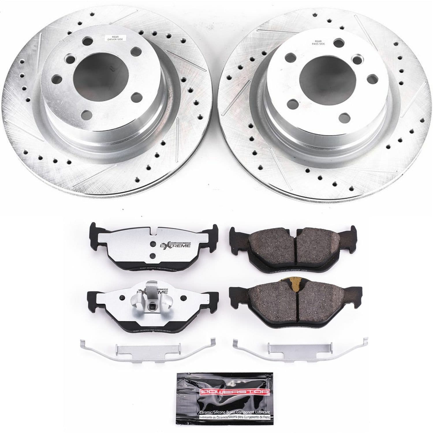 Power Stop - K5687-26 - Rear - Disc Brake Pad and Rotor Kit image 1