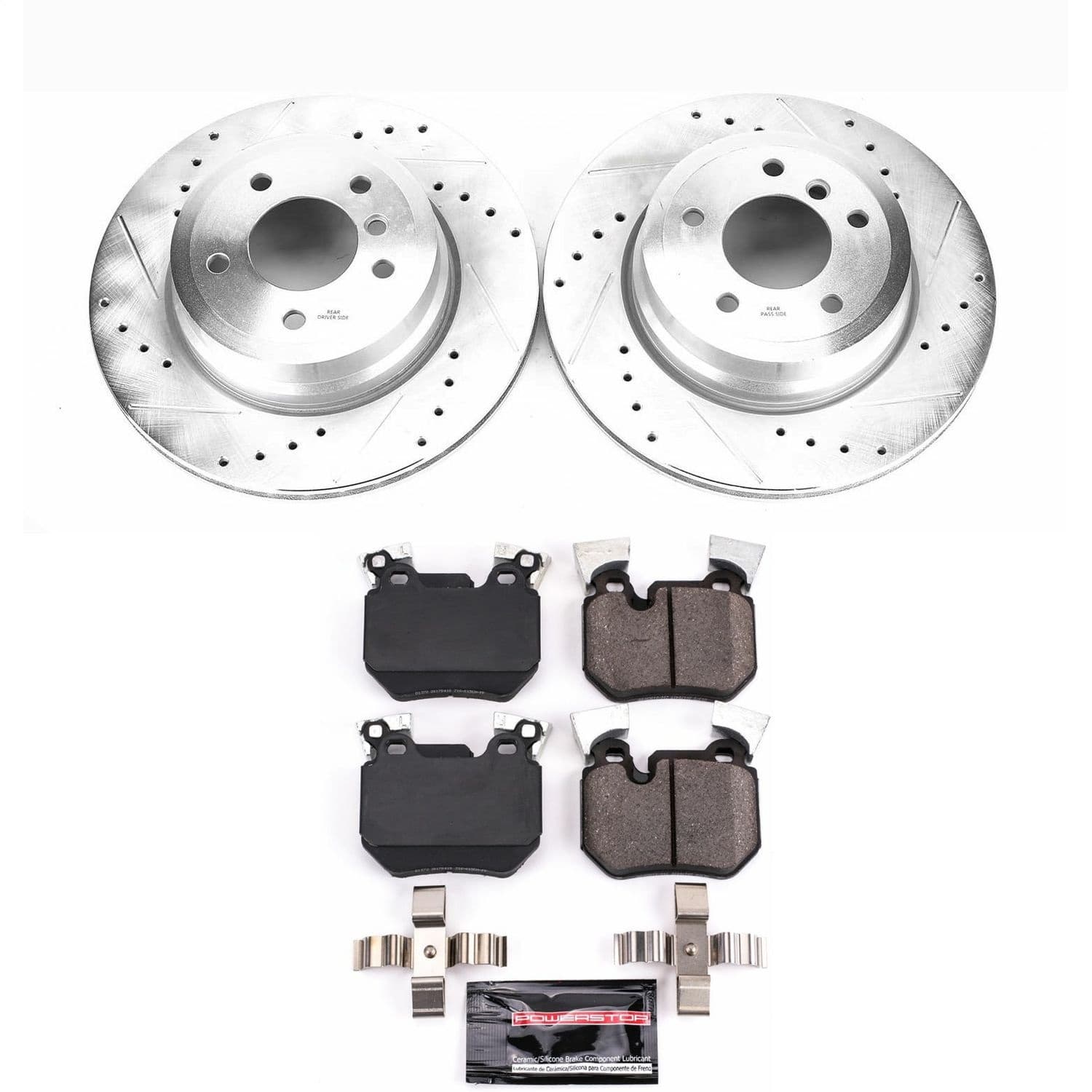 Power Stop - K5688 - Rear - Disc Brake Pad and Rotor Kit image 1