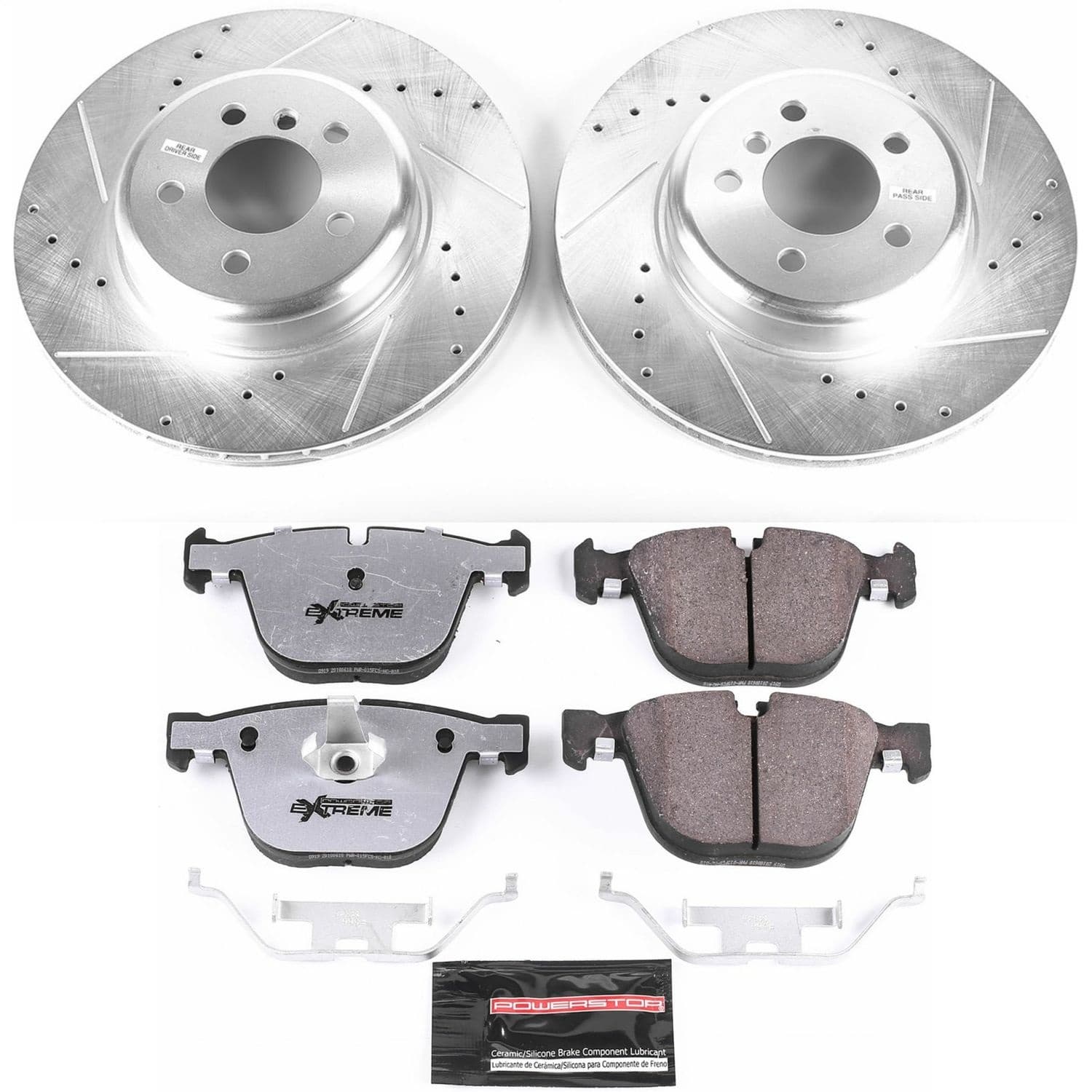 Power Stop - K5694-26 - Rear - Disc Brake Pad and Rotor Kit image 1