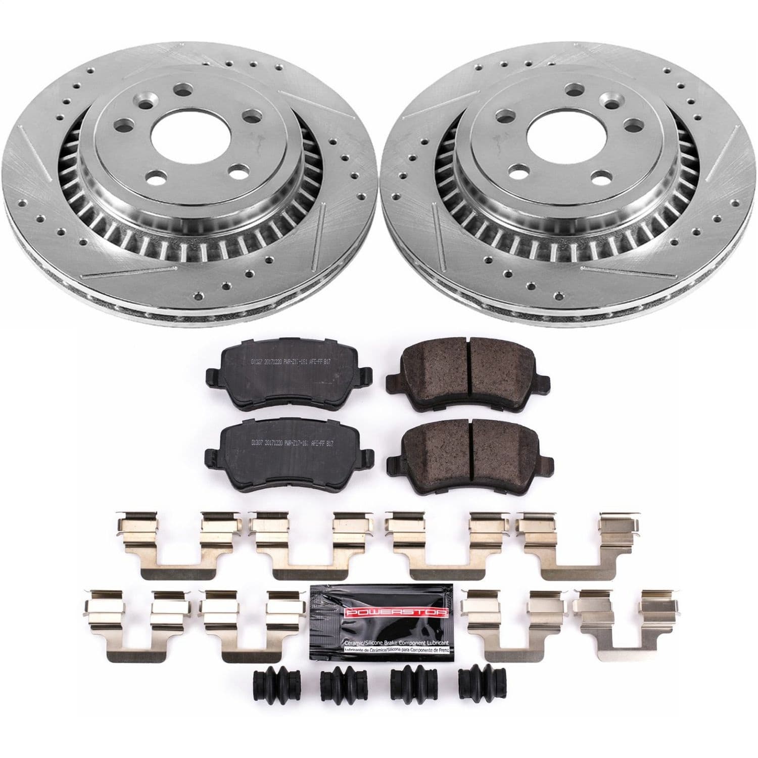 Power Stop - K5705 - Rear - Disc Brake Pad and Rotor Kit image 1
