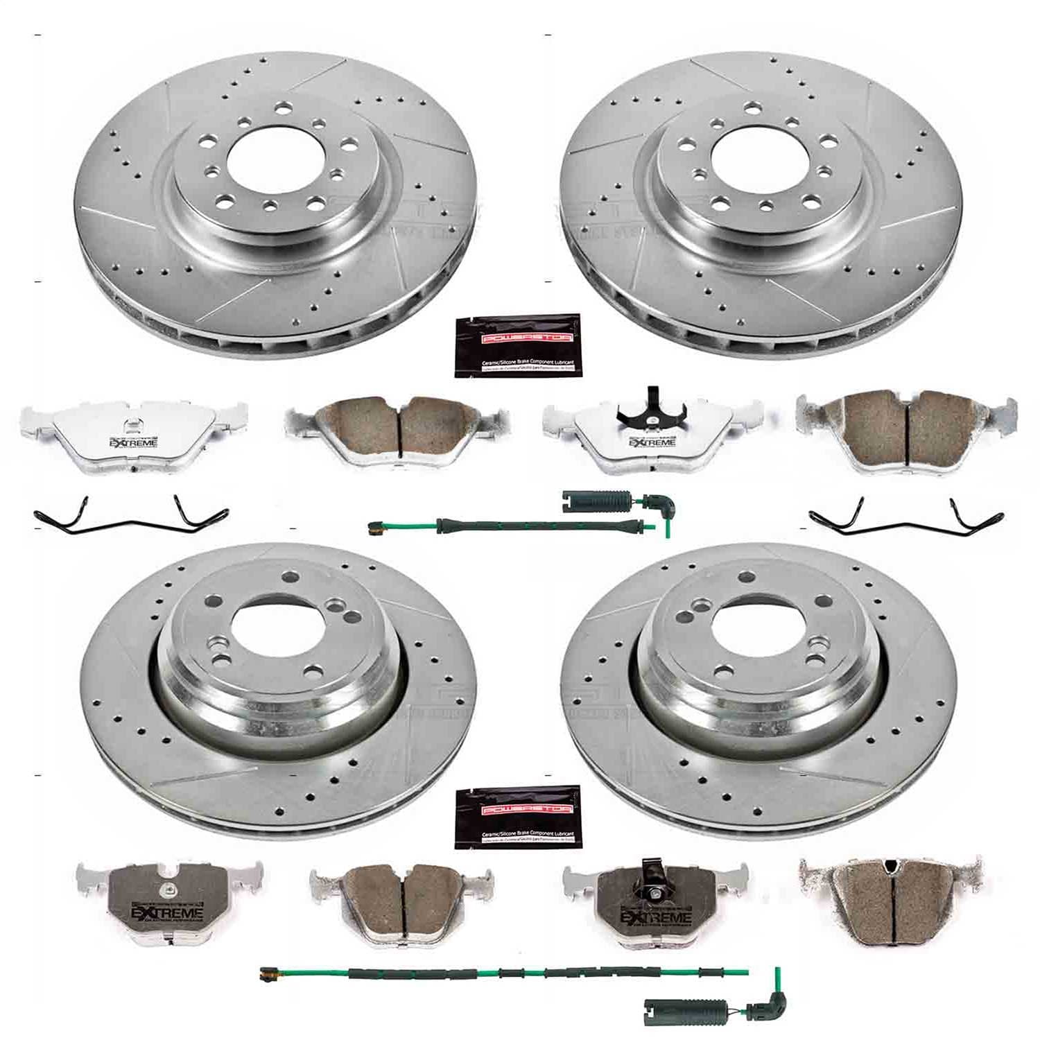 Power Stop - K5730-26 - Front and Rear - Disc Brake Pad and Rotor Kit image 1
