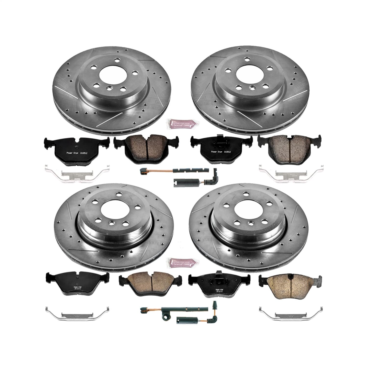 Power Stop - K5737 - Front and Rear - Disc Brake Pad and Rotor Kit image 1