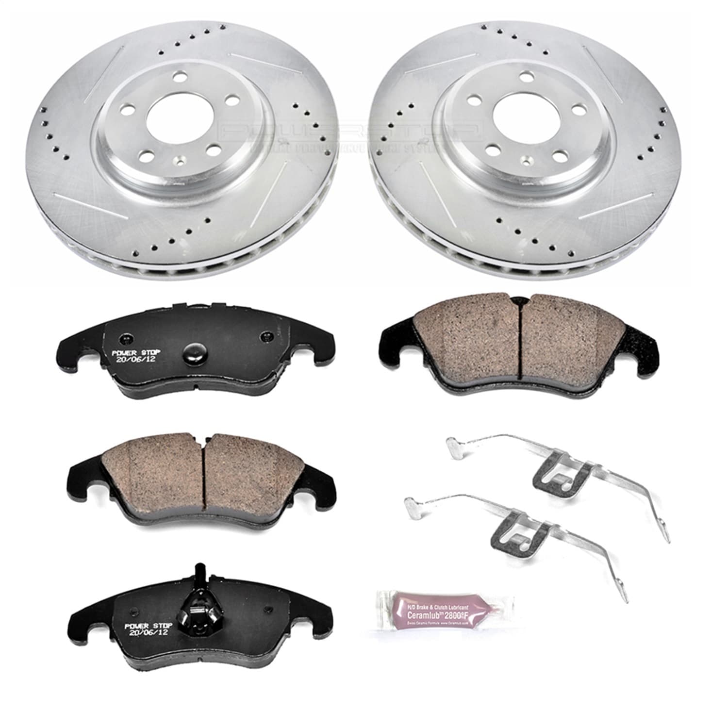 Power Stop - K5752 - Front - Disc Brake Pad and Rotor Kit image 1