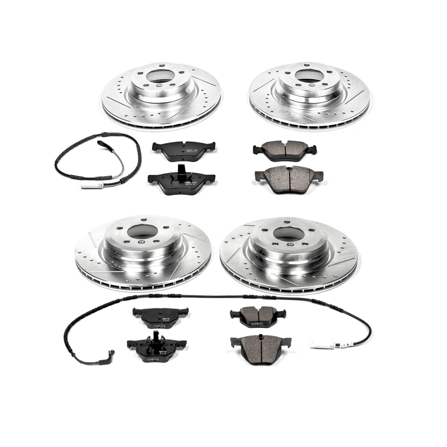 Power Stop - K5768 - Front and Rear - Disc Brake Pad and Rotor Kit image 1