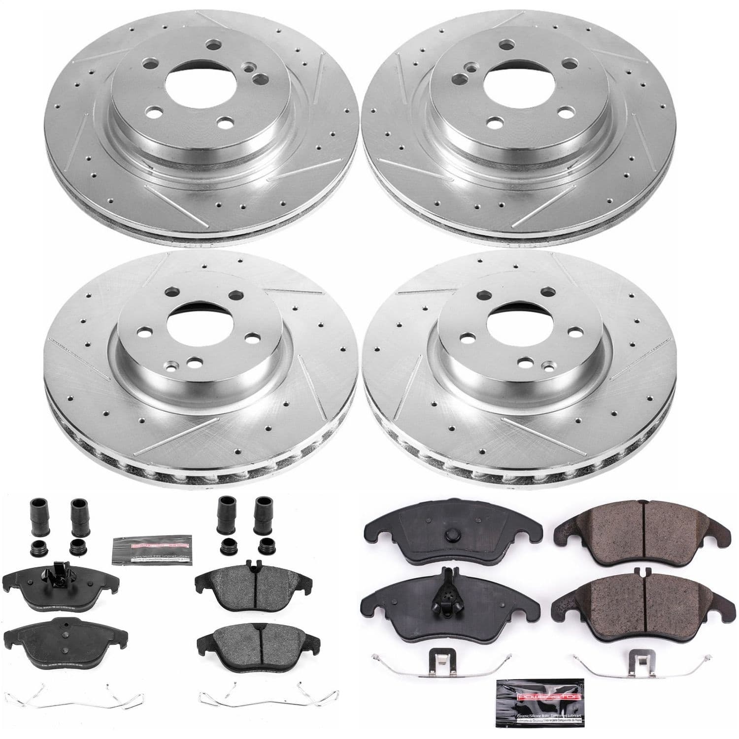 Power Stop - K5793 - Front and Rear - Disc Brake Pad and Rotor Kit image 1